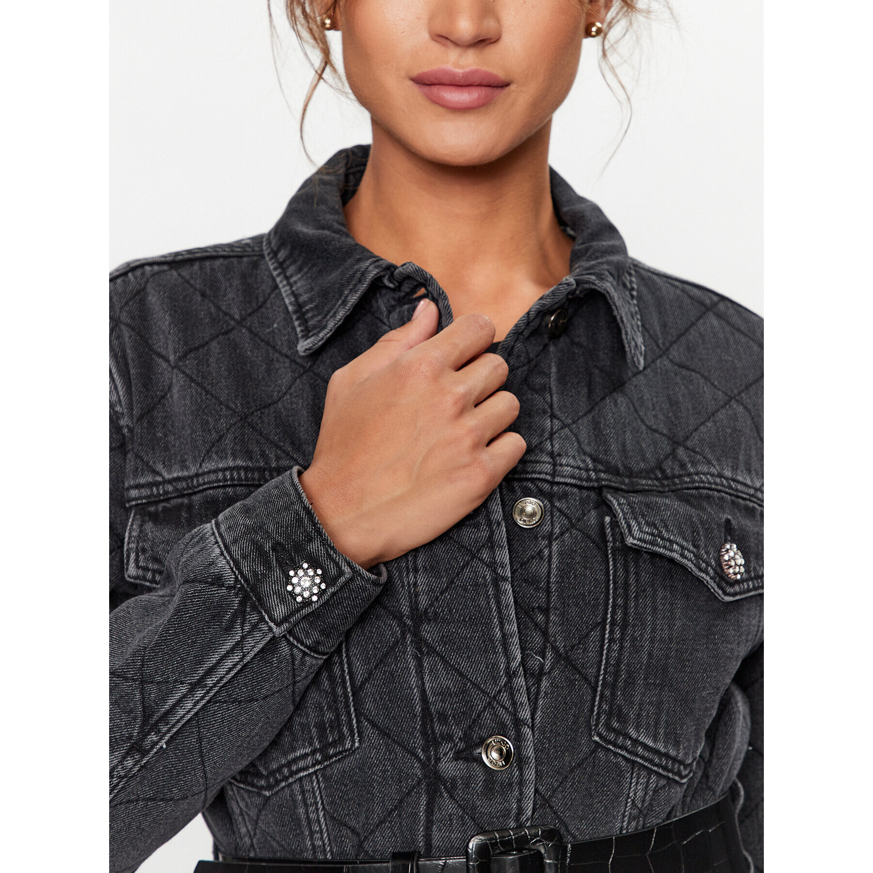 Liu Jo Дънково яке UF3086 D4804 Сив Regular Fit - Pepit.bg