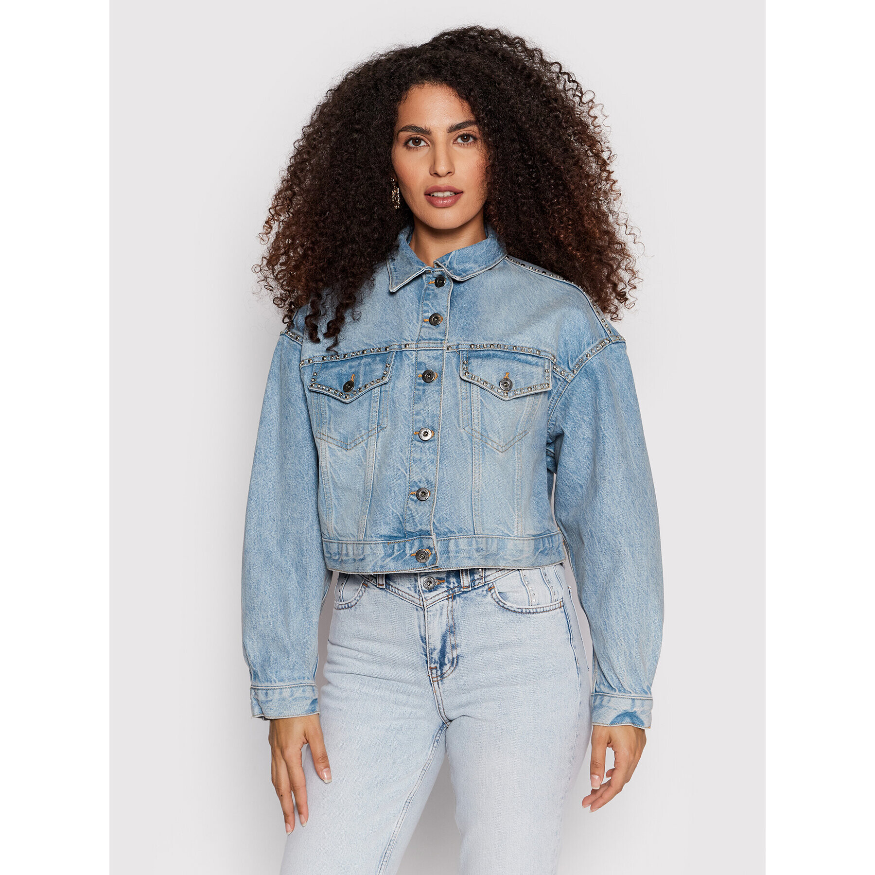 Liu Jo Дънково яке UA2113 DS494 Син Relaxed Fit - Pepit.bg