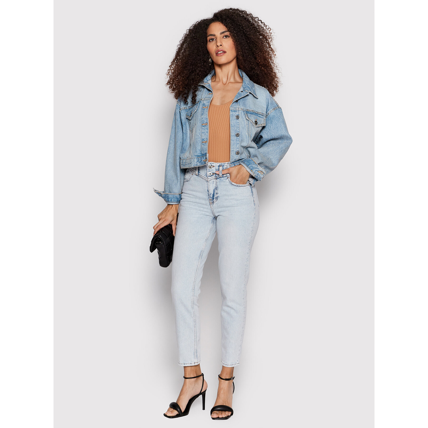 Liu Jo Дънково яке UA2113 DS494 Син Relaxed Fit - Pepit.bg