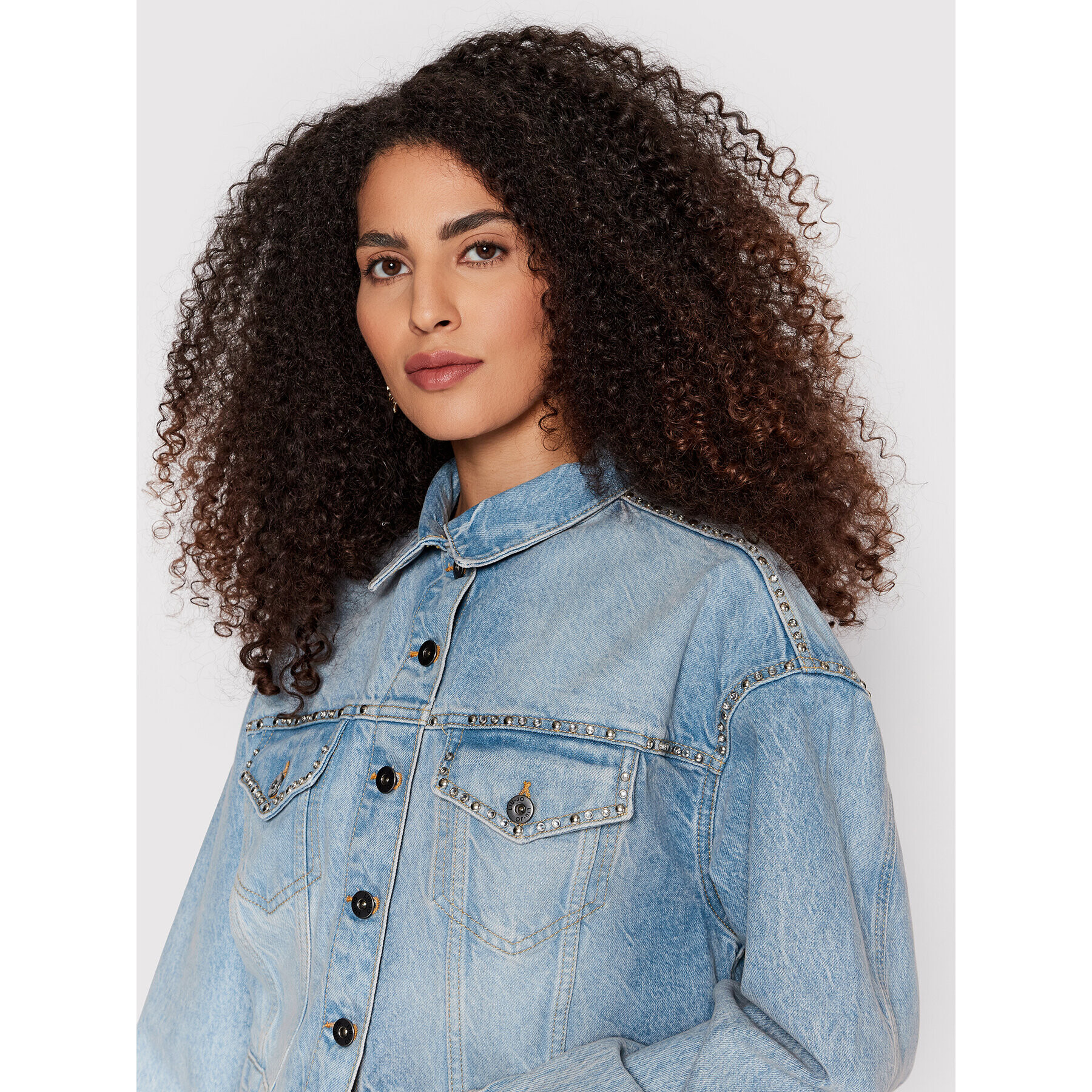 Liu Jo Дънково яке UA2113 DS494 Син Relaxed Fit - Pepit.bg