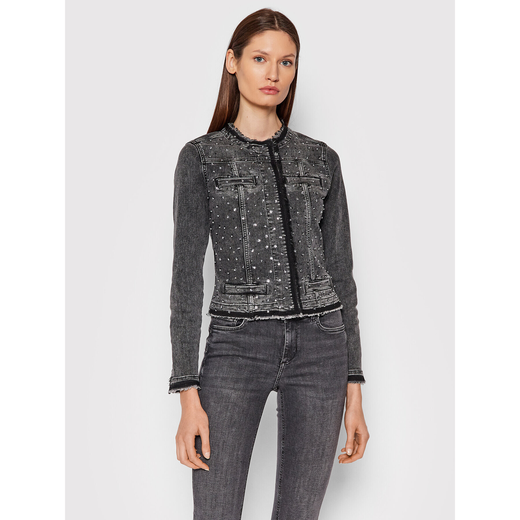 Liu Jo Дънково яке UF1033 D4595 Сив Regular Fit - Pepit.bg