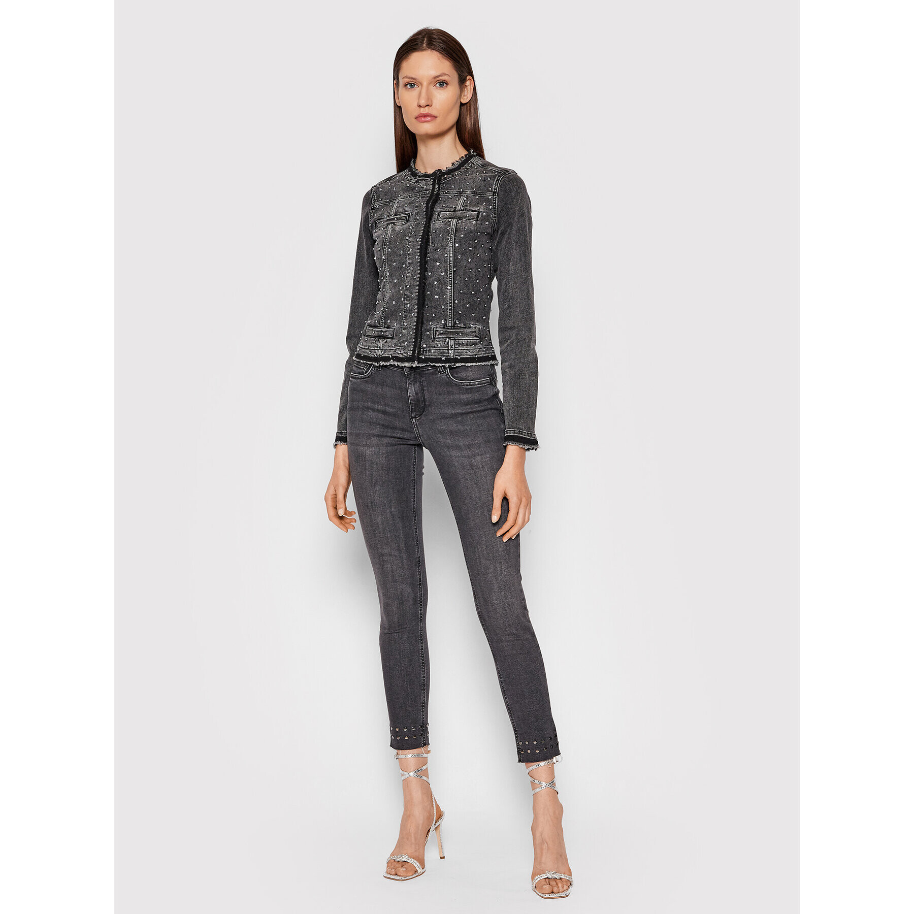 Liu Jo Дънково яке UF1033 D4595 Сив Regular Fit - Pepit.bg