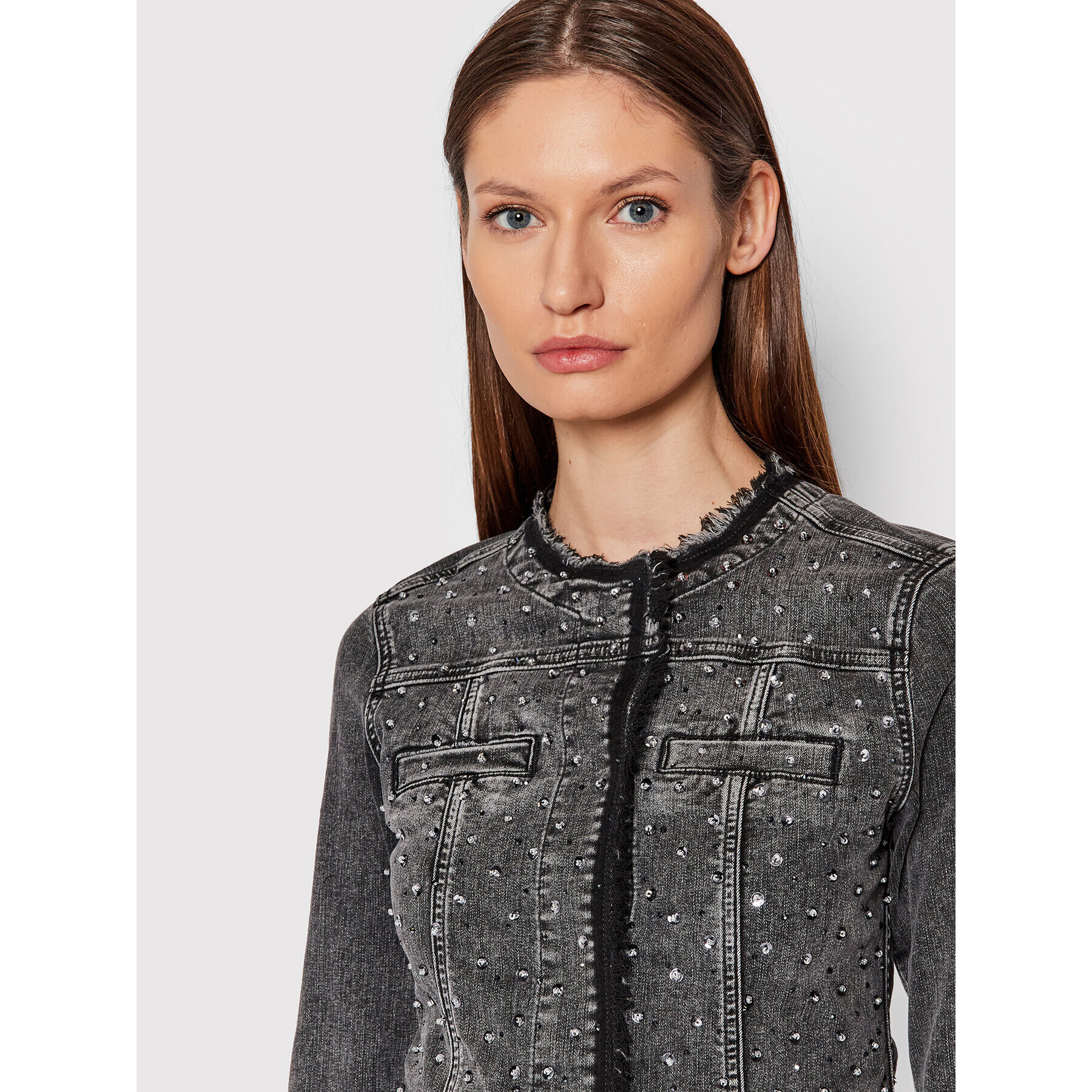 Liu Jo Дънково яке UF1033 D4595 Сив Regular Fit - Pepit.bg