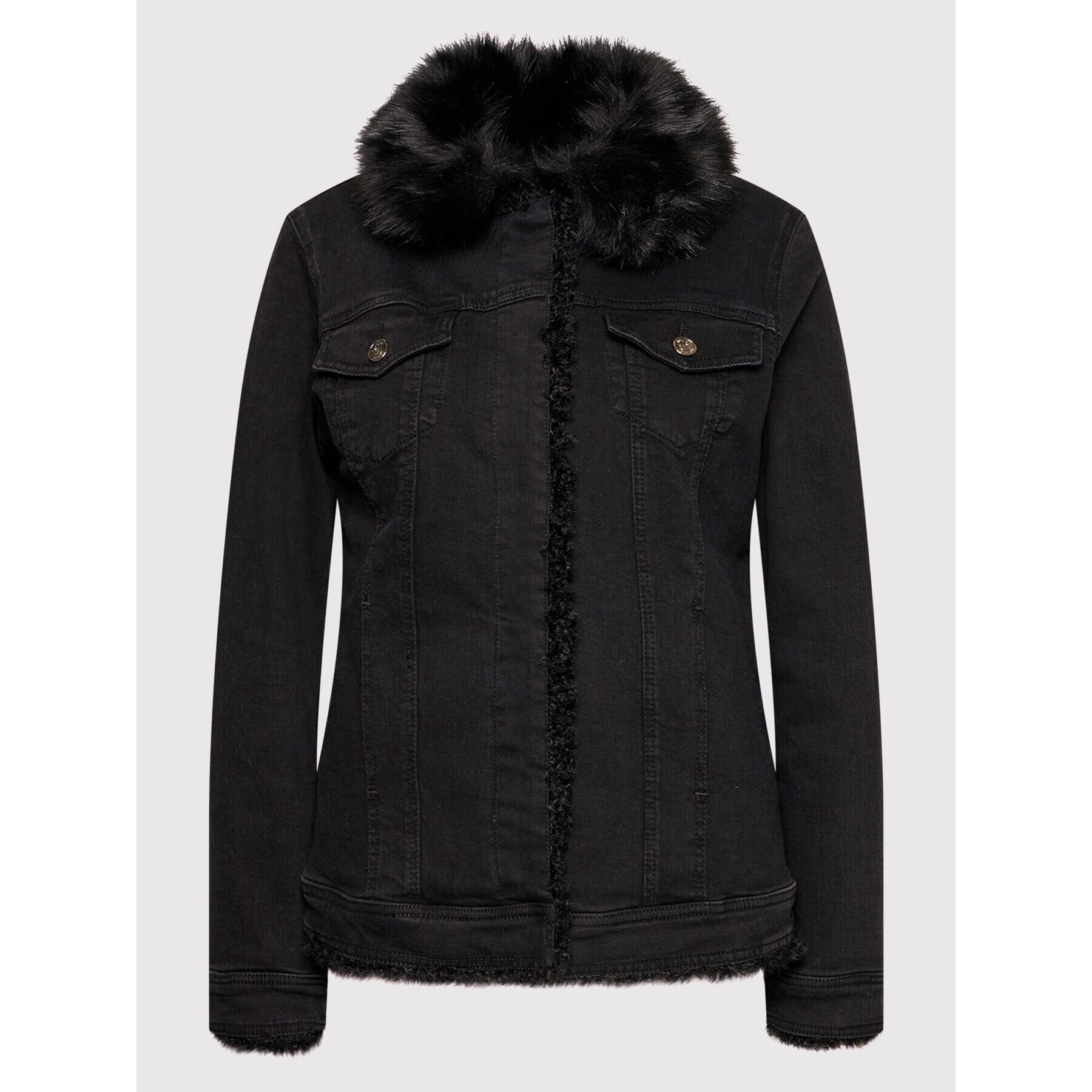 Liu Jo Дънково яке UF1108 D4418 Черен Regular Fit - Pepit.bg
