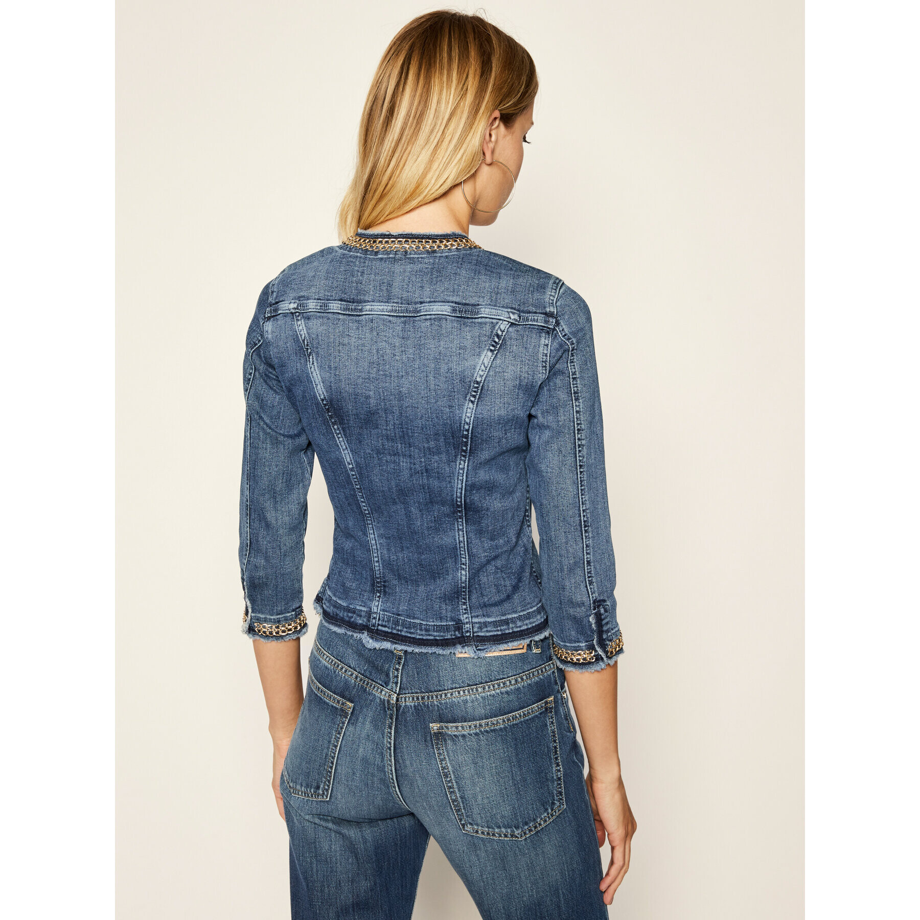 Liu Jo Дънково яке UXX039 D4128 Тъмносин Regular Fit - Pepit.bg