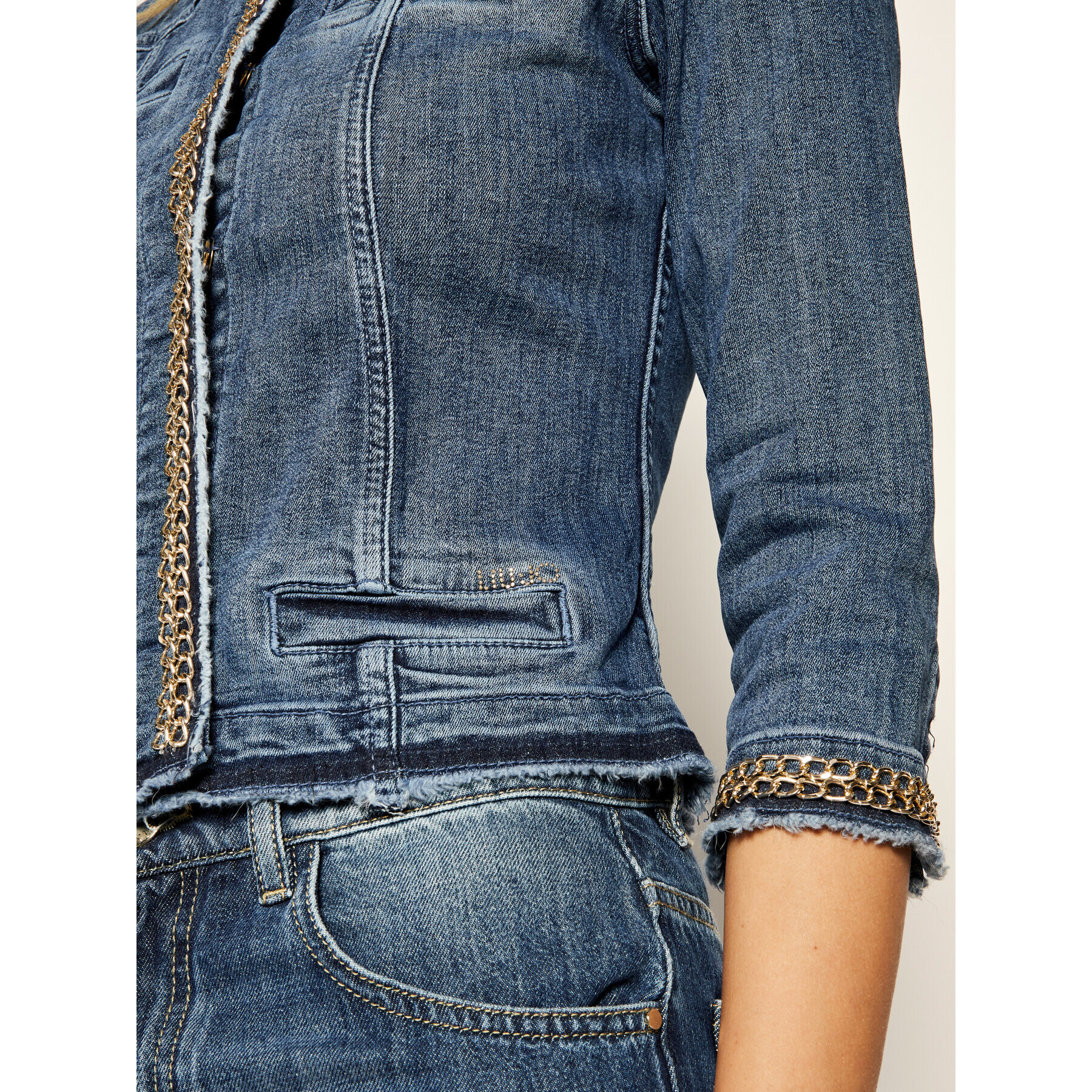 Liu Jo Дънково яке UXX039 D4128 Тъмносин Regular Fit - Pepit.bg