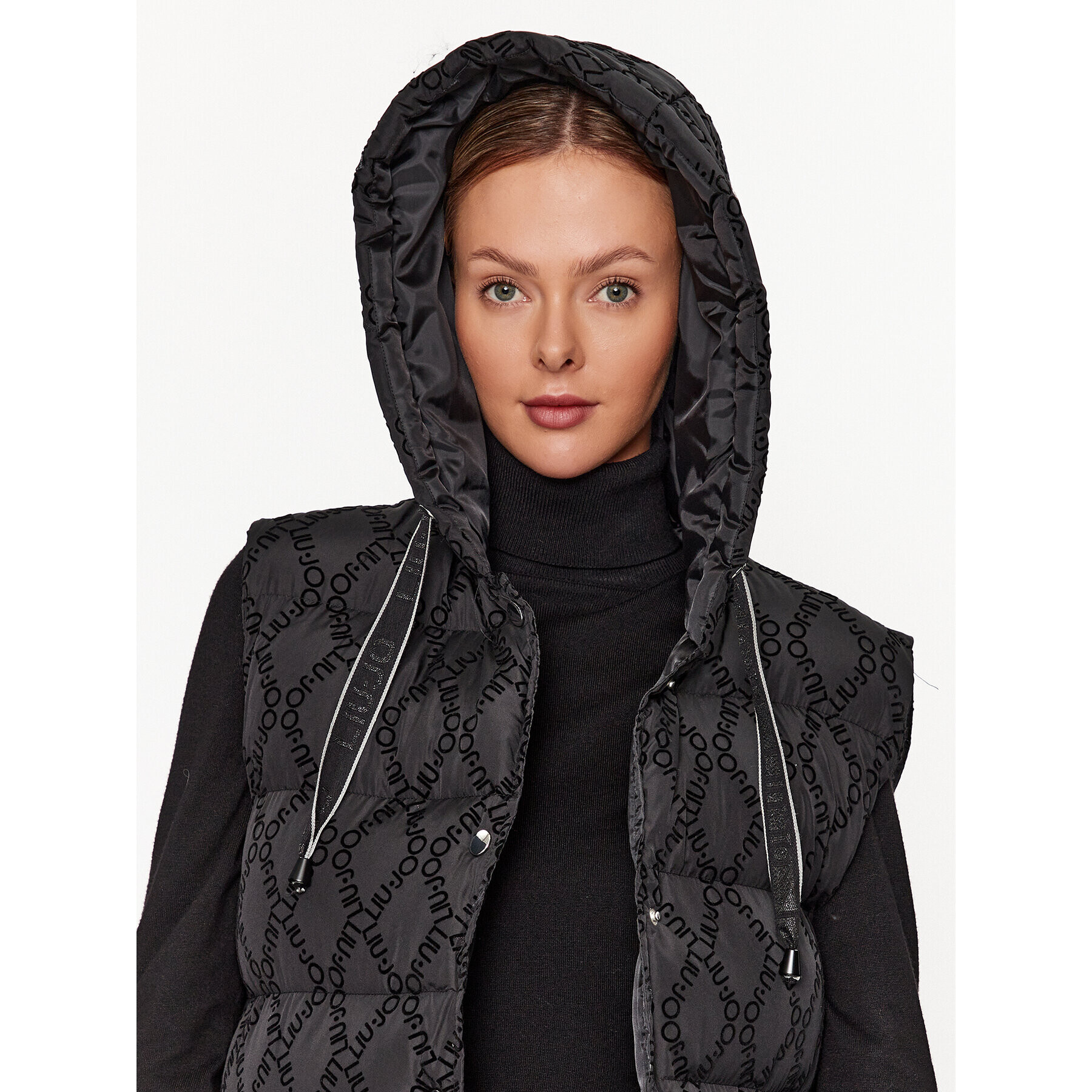Liu Jo Елек 2F3162 T0300 Черен Regular Fit - Pepit.bg