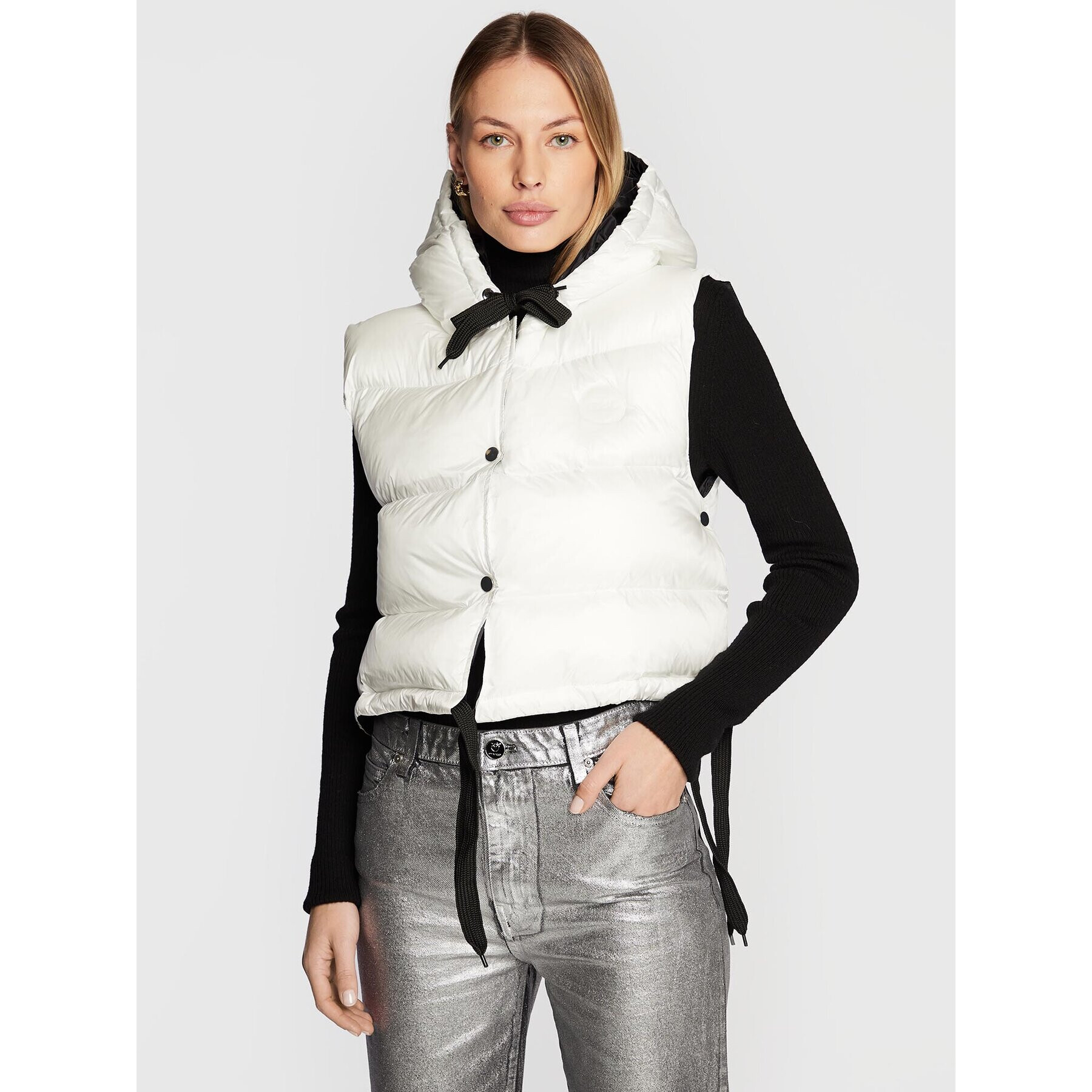 Liu Jo Елек 3F2052 T0300 Бял Regular Fit - Pepit.bg