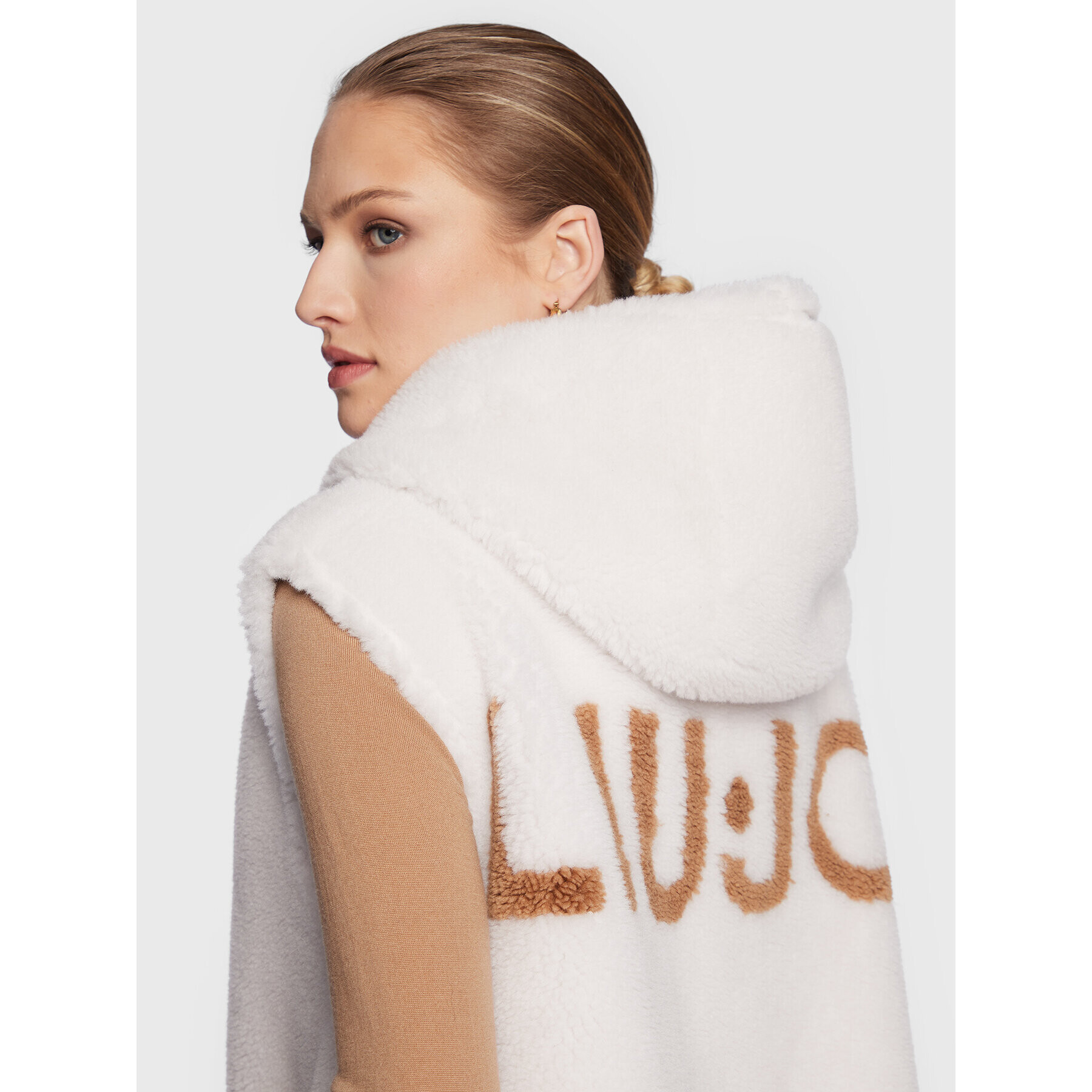 Liu Jo Елек 3F2091 T0300 Бял Regular Fit - Pepit.bg