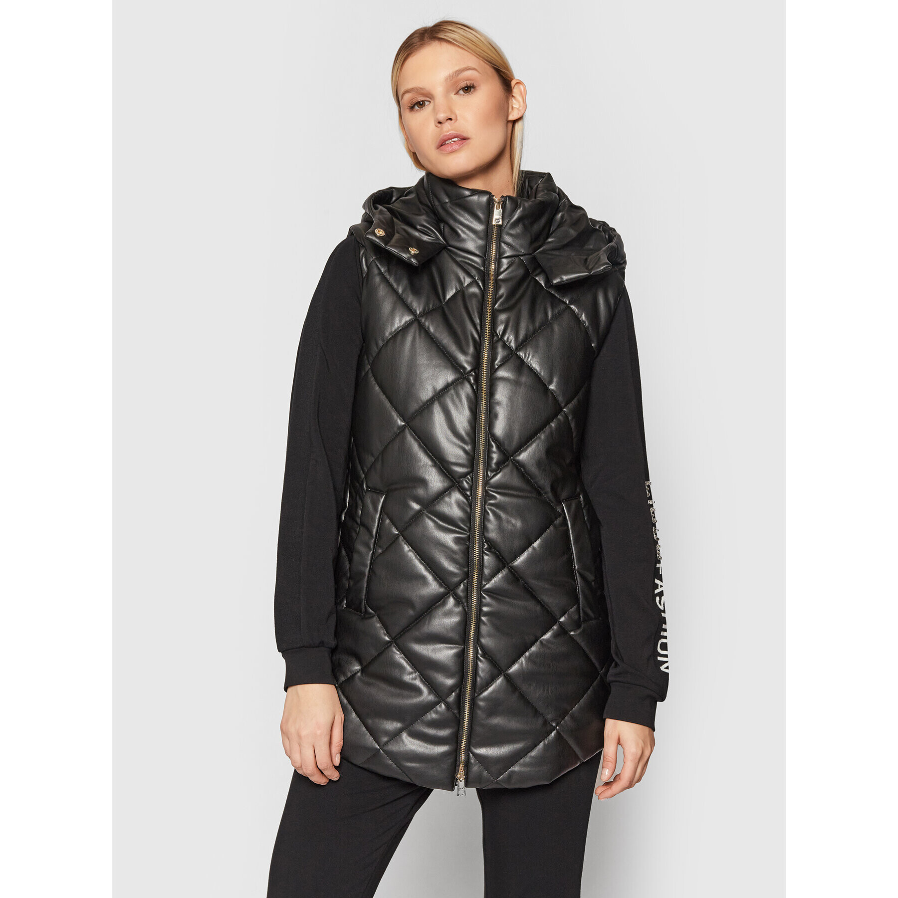 Liu Jo Елек WF1387 E0392 Черен Regular Fit - Pepit.bg