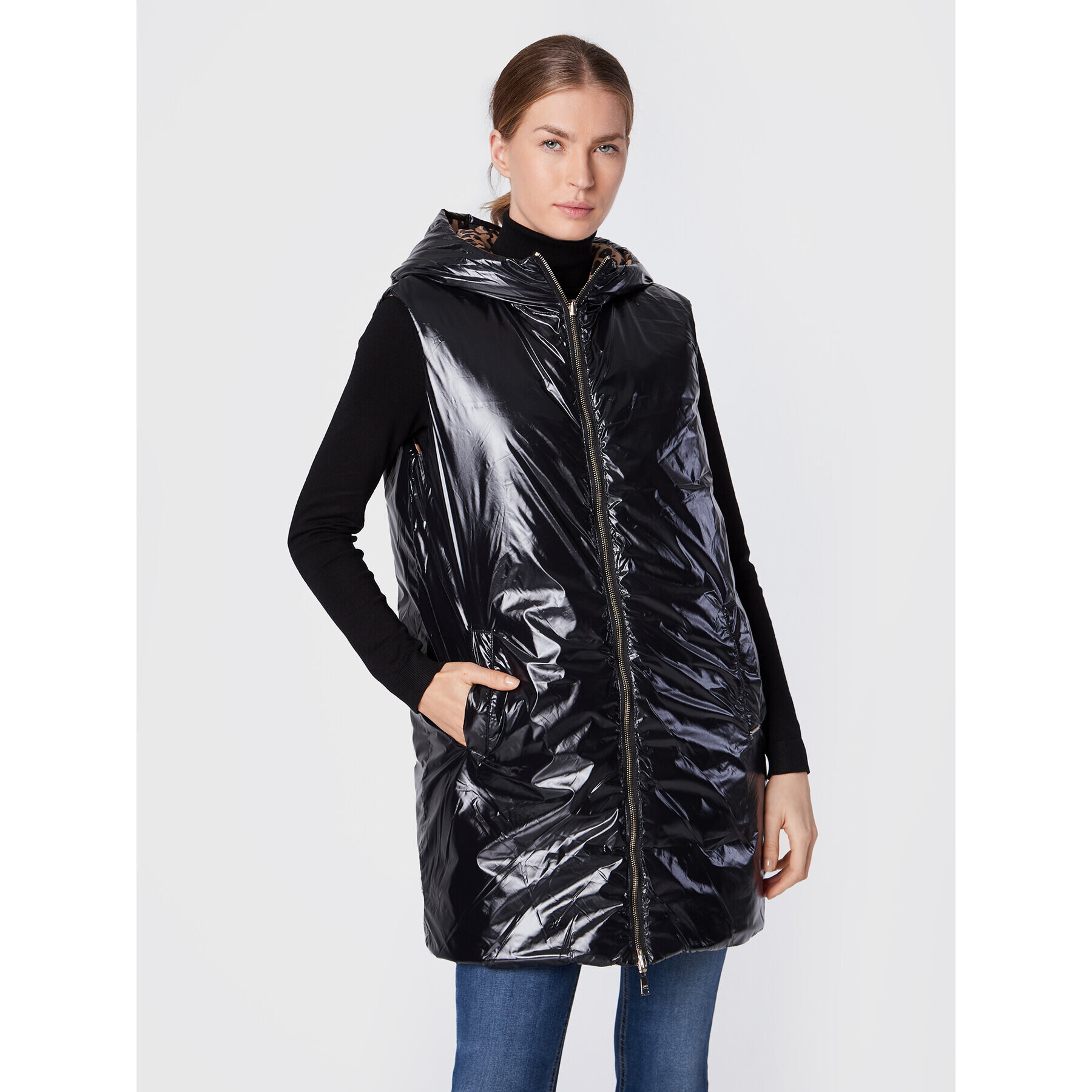 Liu Jo Елек WF2091 T3173 Черен Regular Fit - Pepit.bg