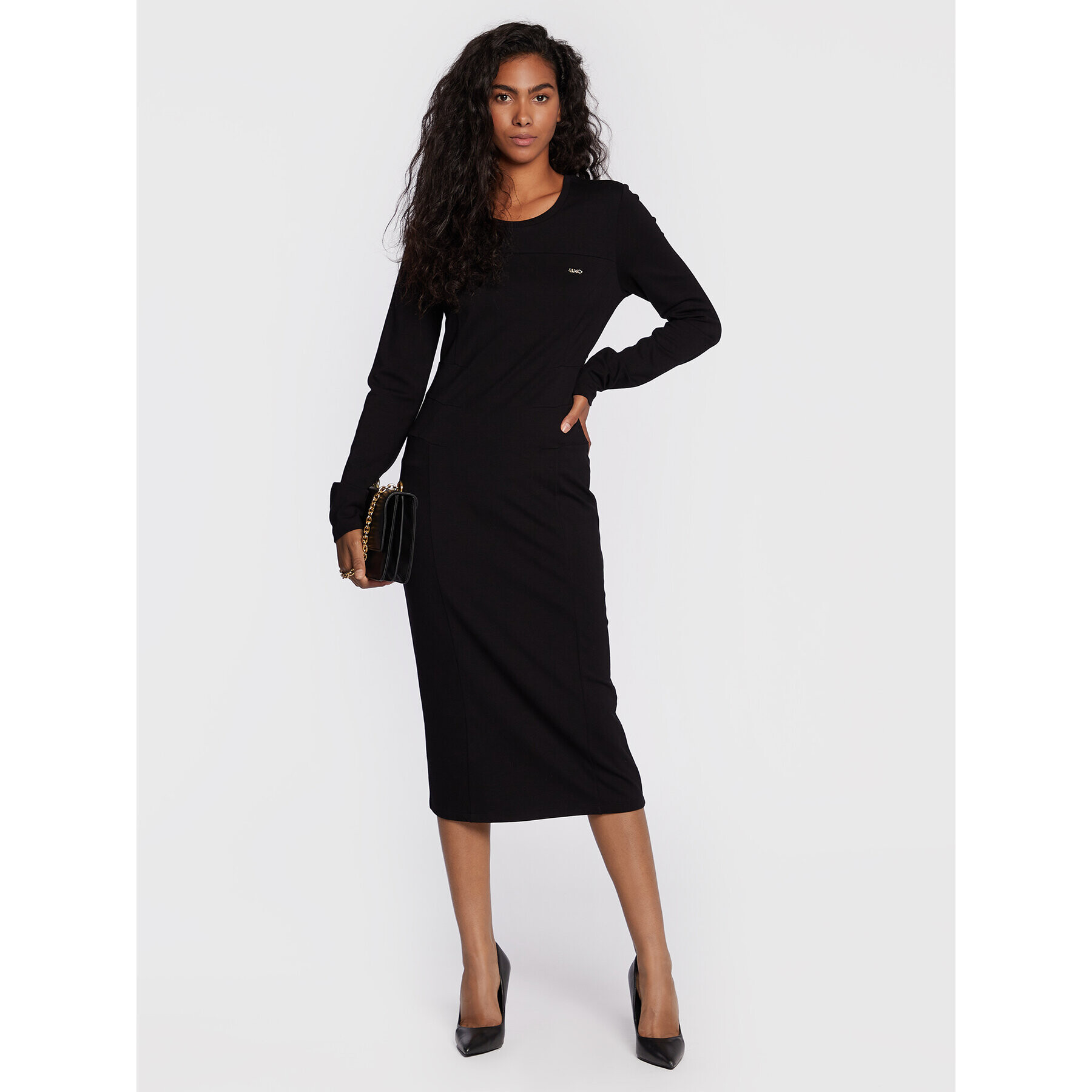 Liu Jo Sport Ежедневна рокля TF2235 J6182 Черен Regular Fit - Pepit.bg