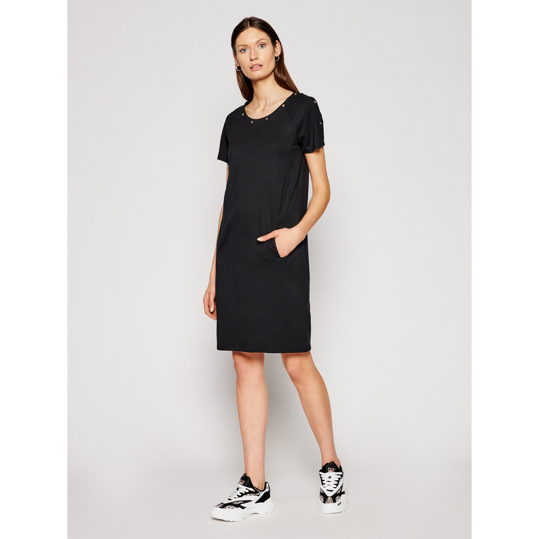 Liu Jo Sport Ежедневна рокля TA1123 J6182 Черен Regular Fit - Pepit.bg