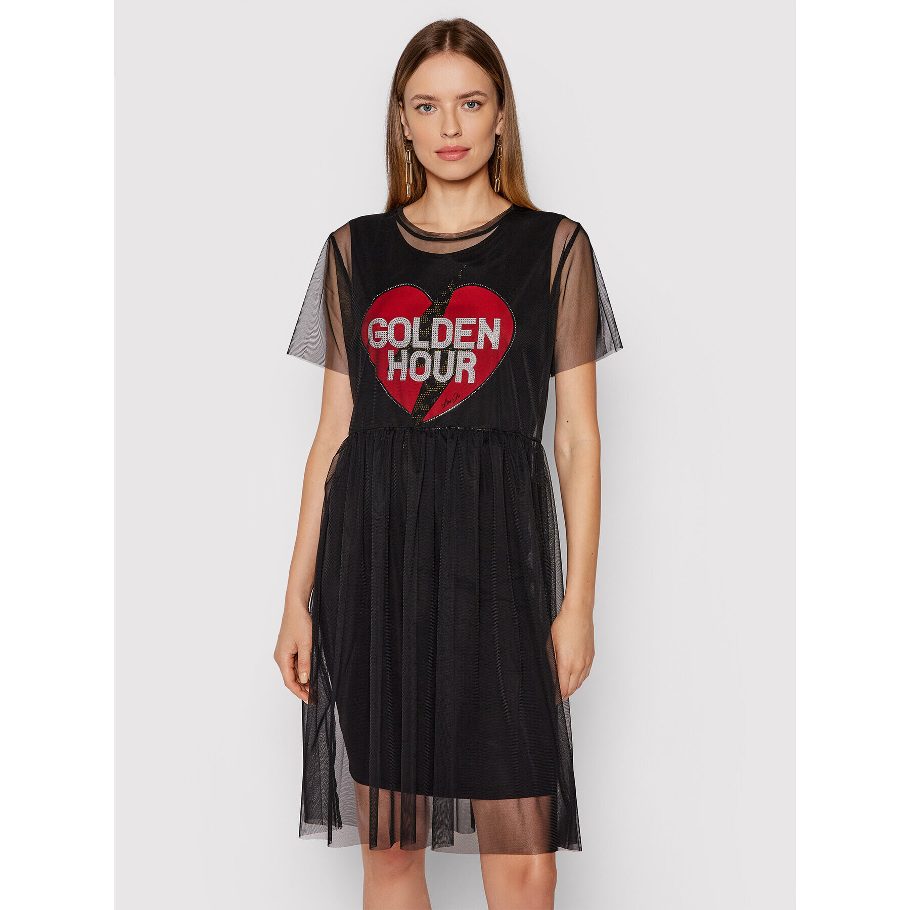Liu Jo Ежедневна рокля WF1023 J9944 Черен Regular Fit - Pepit.bg