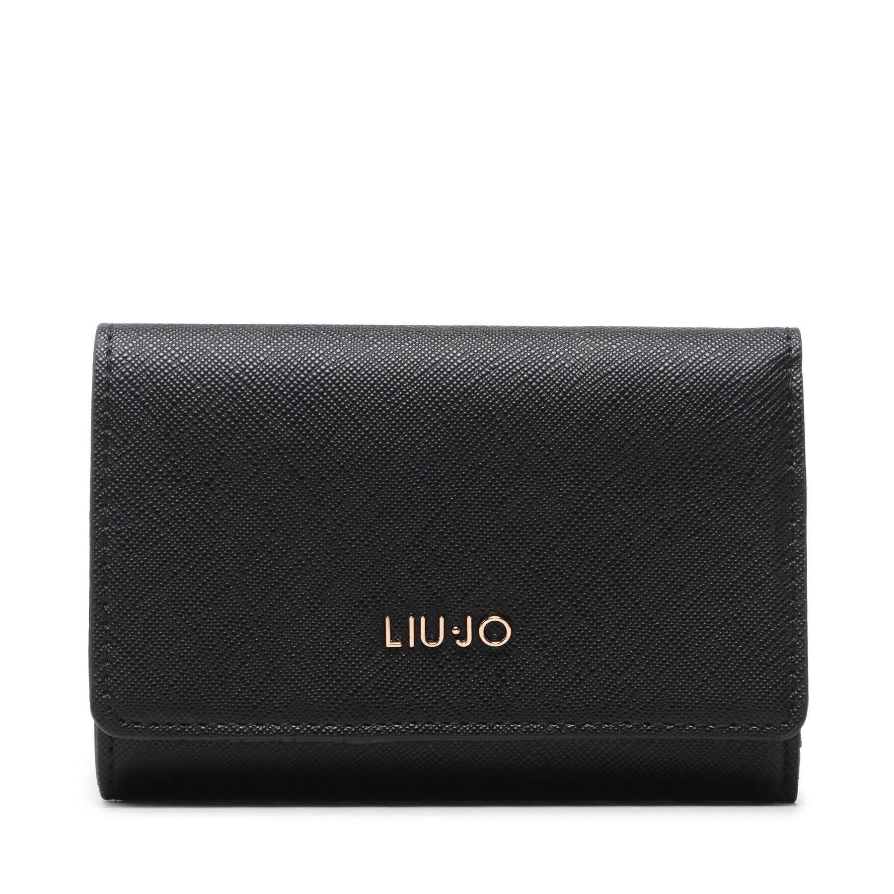 Liu Jo Голям дамски портфейл Ecs M Trifold AA3279 E0087 Черен - Pepit.bg