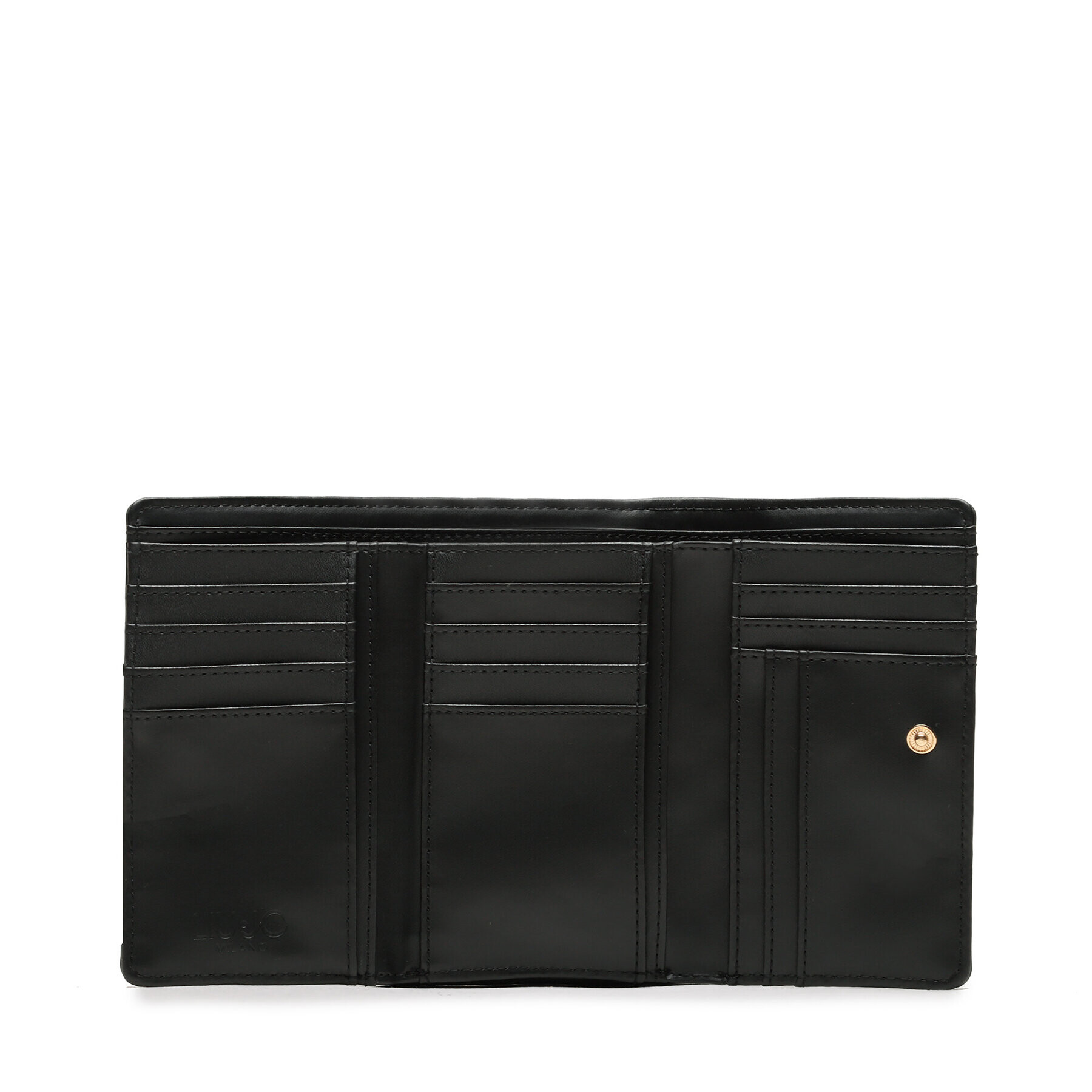 Liu Jo Голям дамски портфейл Ecs M Trifold AF3384 E0087 Черен - Pepit.bg