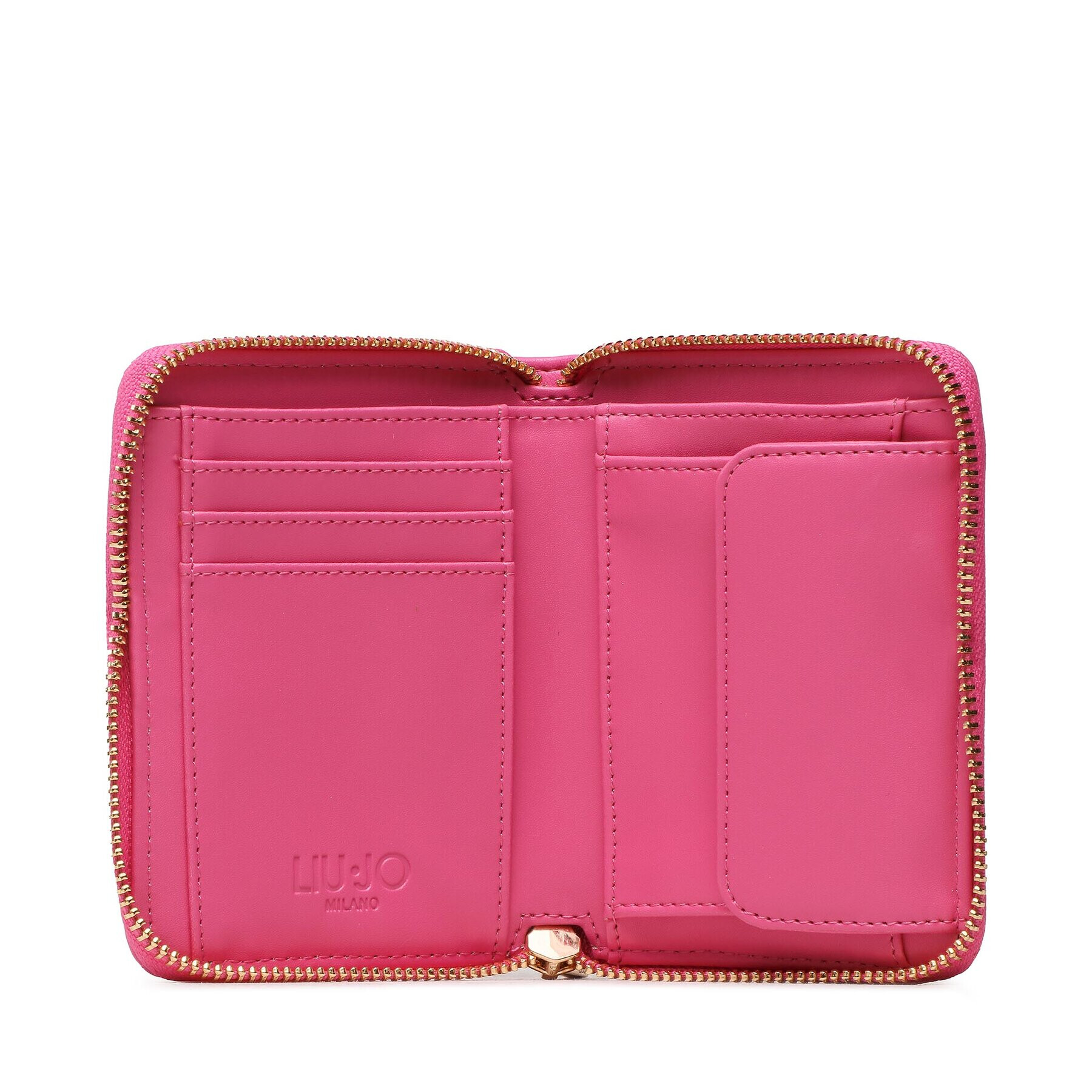 Liu Jo Голям дамски портфейл Ecs M Zip Around AA3228 E042 Розов - Pepit.bg