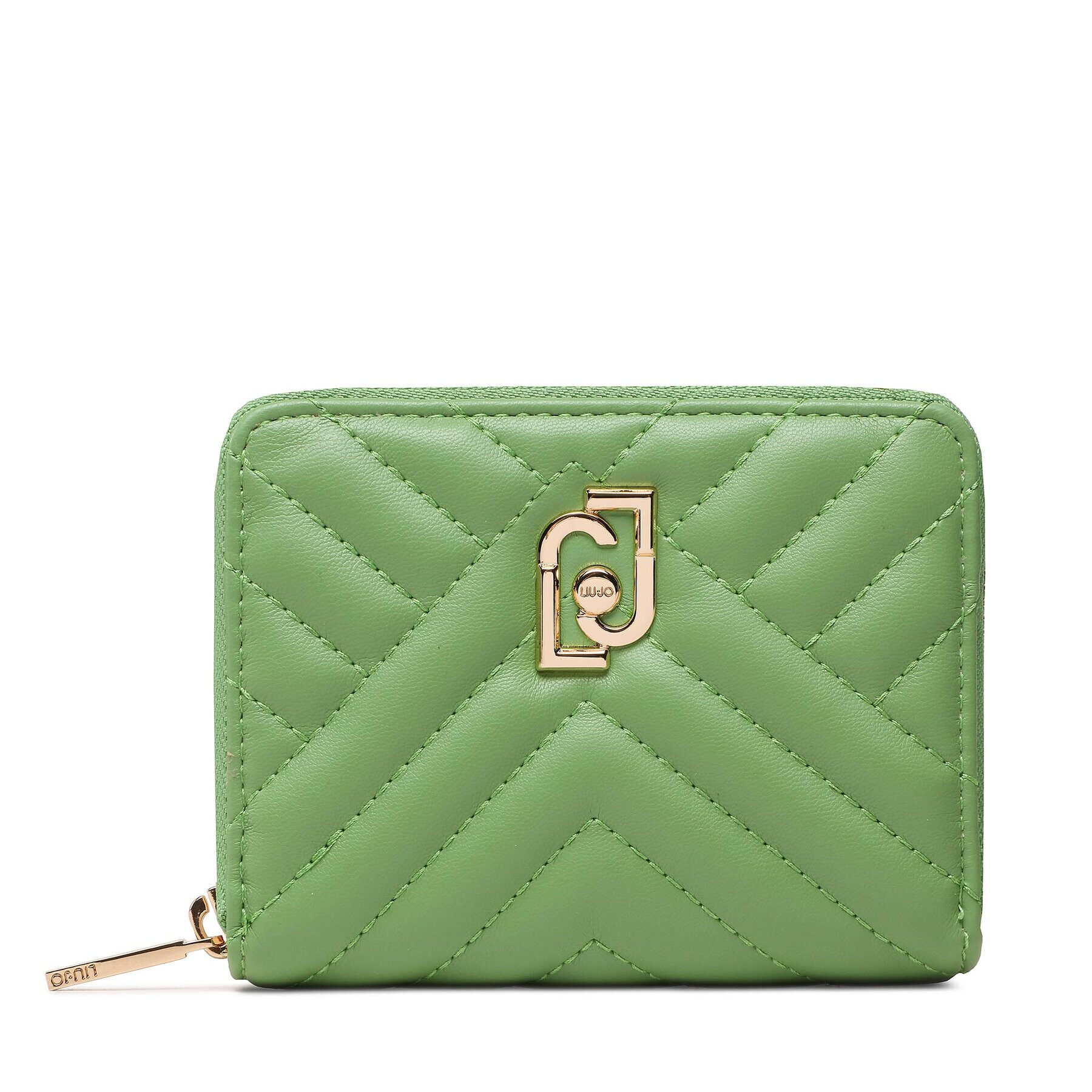 Liu Jo Голям дамски портфейл Ecs M Zip Around AA3228 E0426 Зелен - Pepit.bg