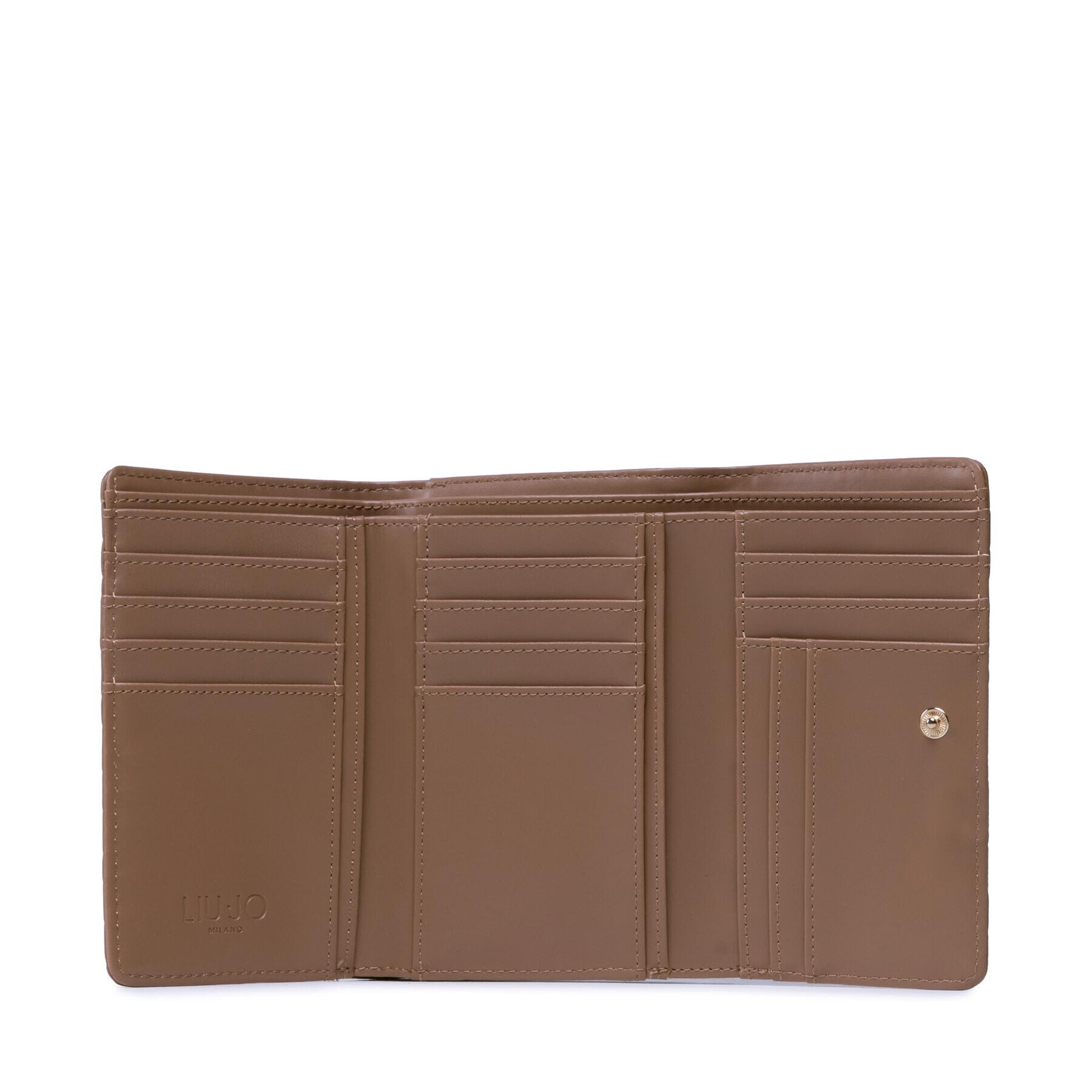 Liu Jo Голям дамски портфейл M Trifold AA2012 E0040 Кафяв - Pepit.bg