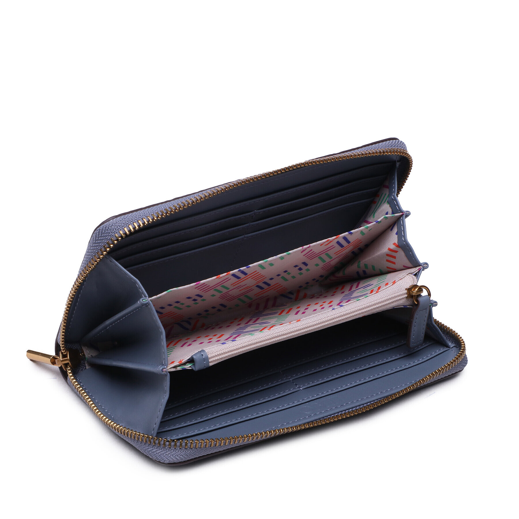 Liu Jo Голям дамски портфейл Xl Zip Around AA3347 E0086 Син - Pepit.bg