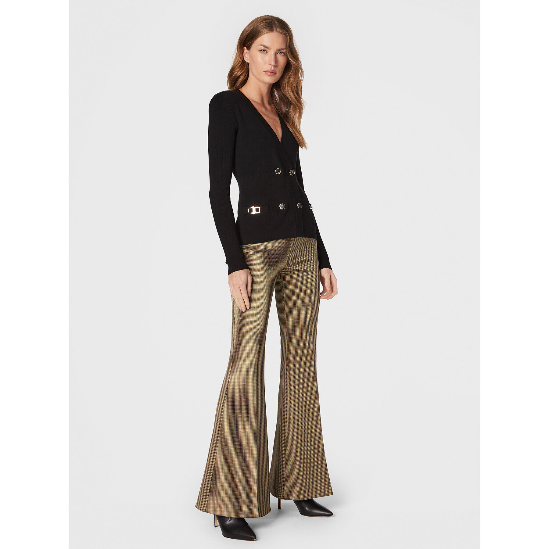 Liu Jo Кардиган CF2184 MS99E Черен Slim Fit - Pepit.bg