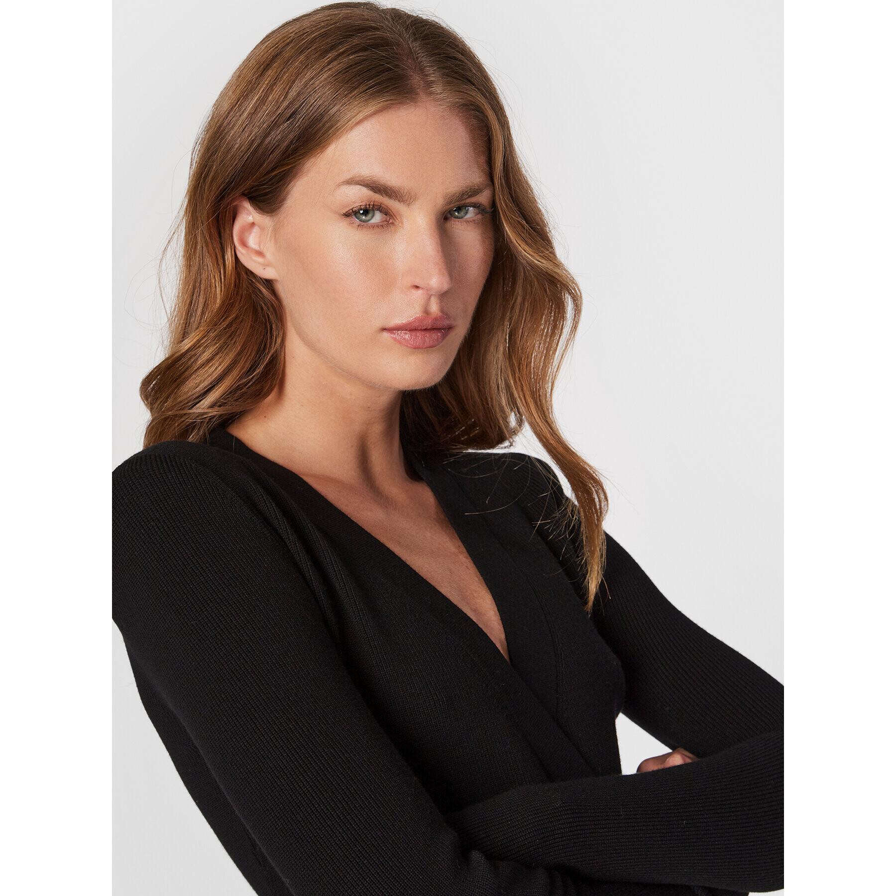 Liu Jo Кардиган CF2184 MS99E Черен Slim Fit - Pepit.bg