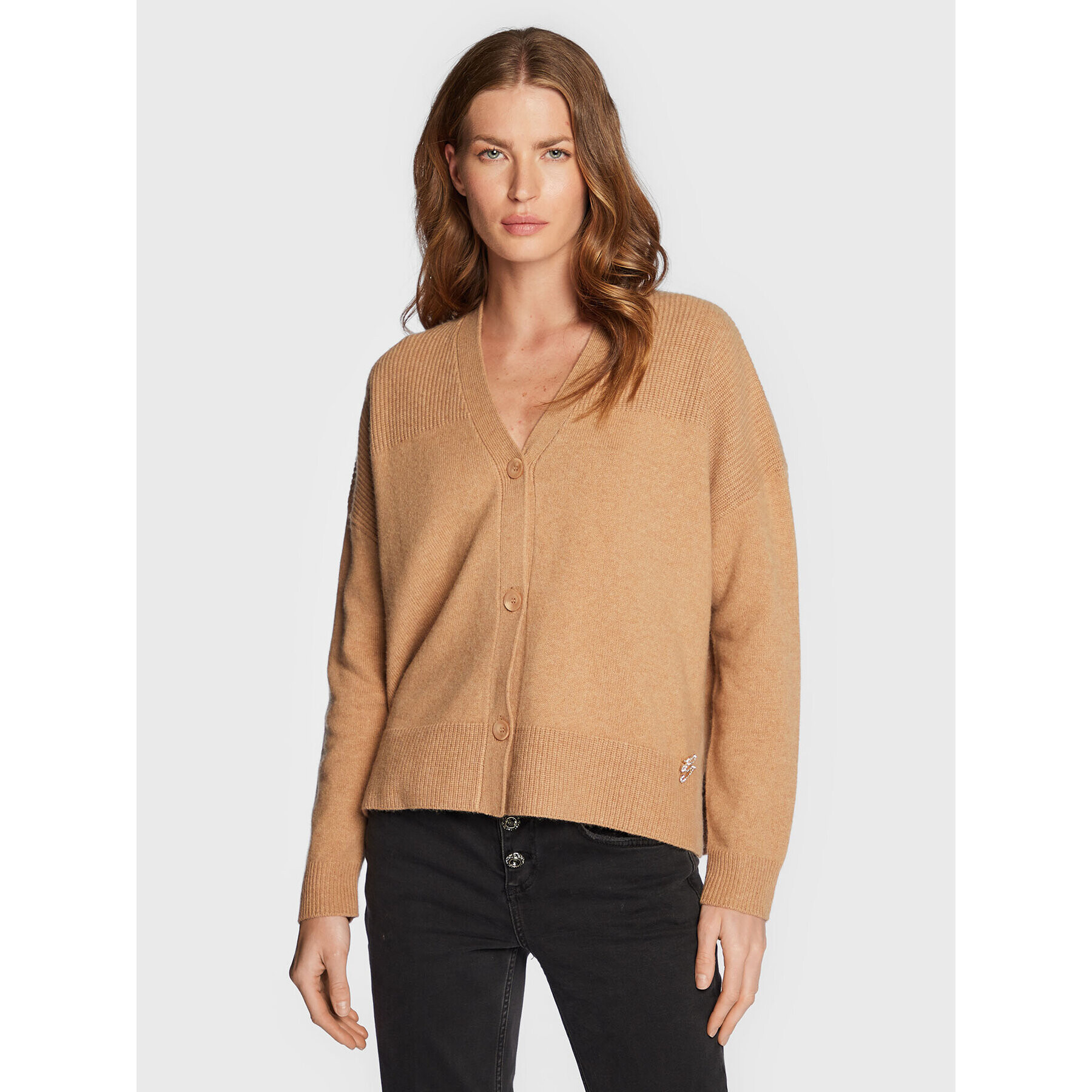Liu Jo Кардиган WF2266 MA72L Кафяв Regular Fit - Pepit.bg