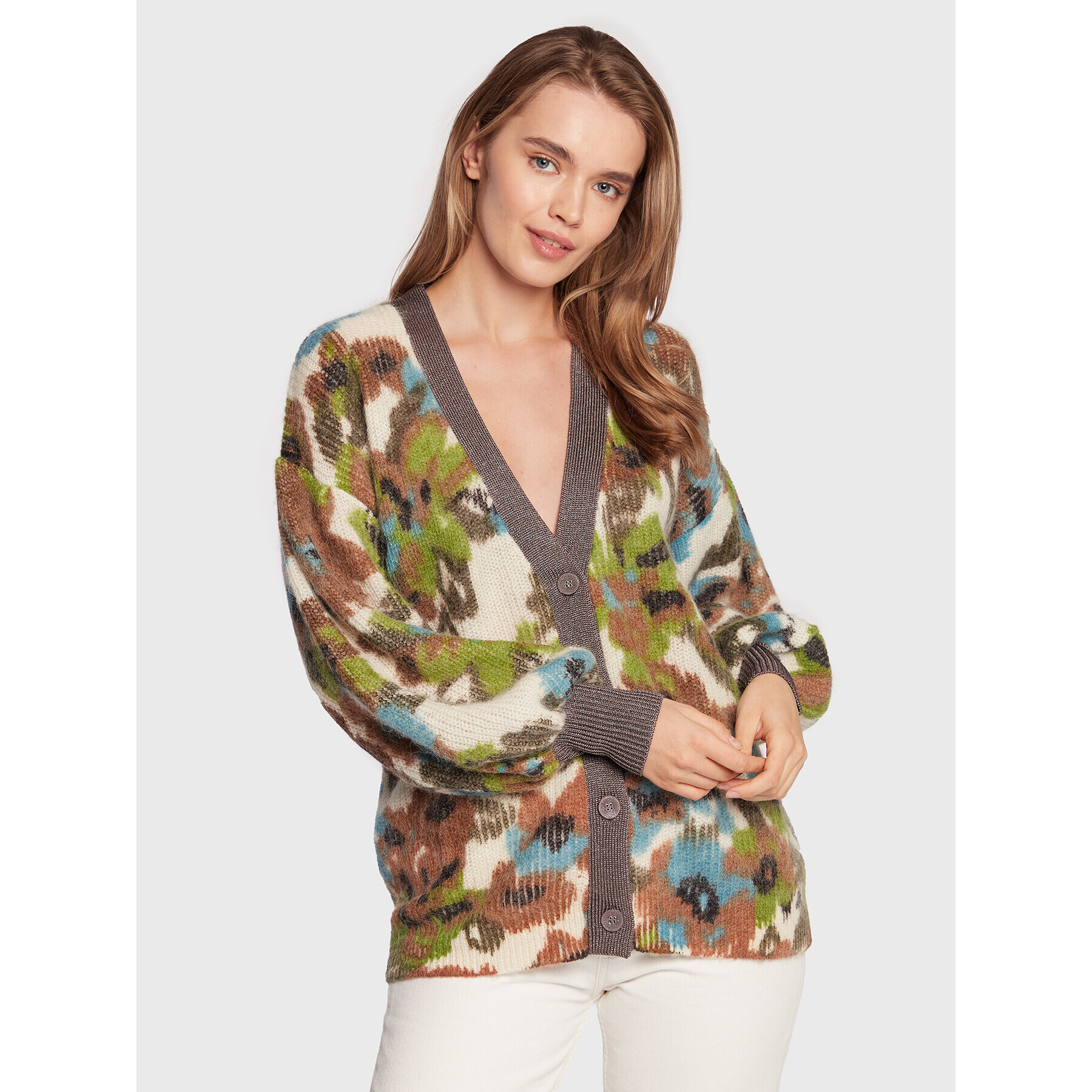 Liu Jo Кардиган WF2275 MA21E Цветен Regular Fit - Pepit.bg