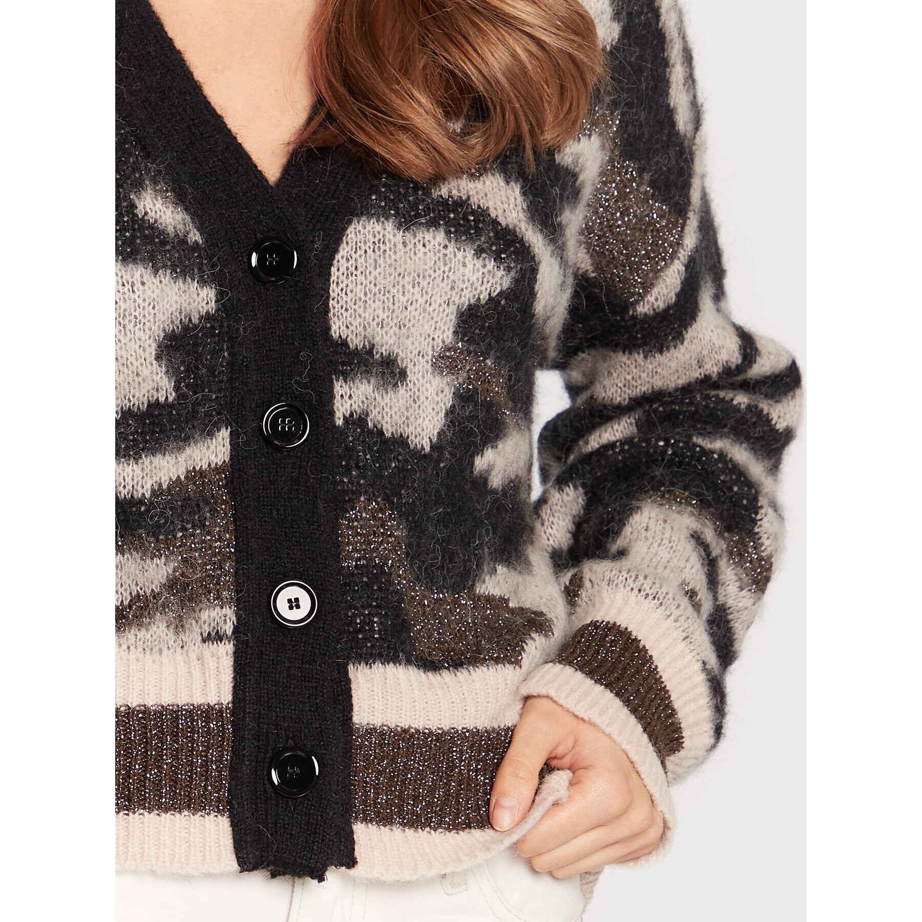 Liu Jo Кардиган WF2495 26054 Бежов Regular Fit - Pepit.bg