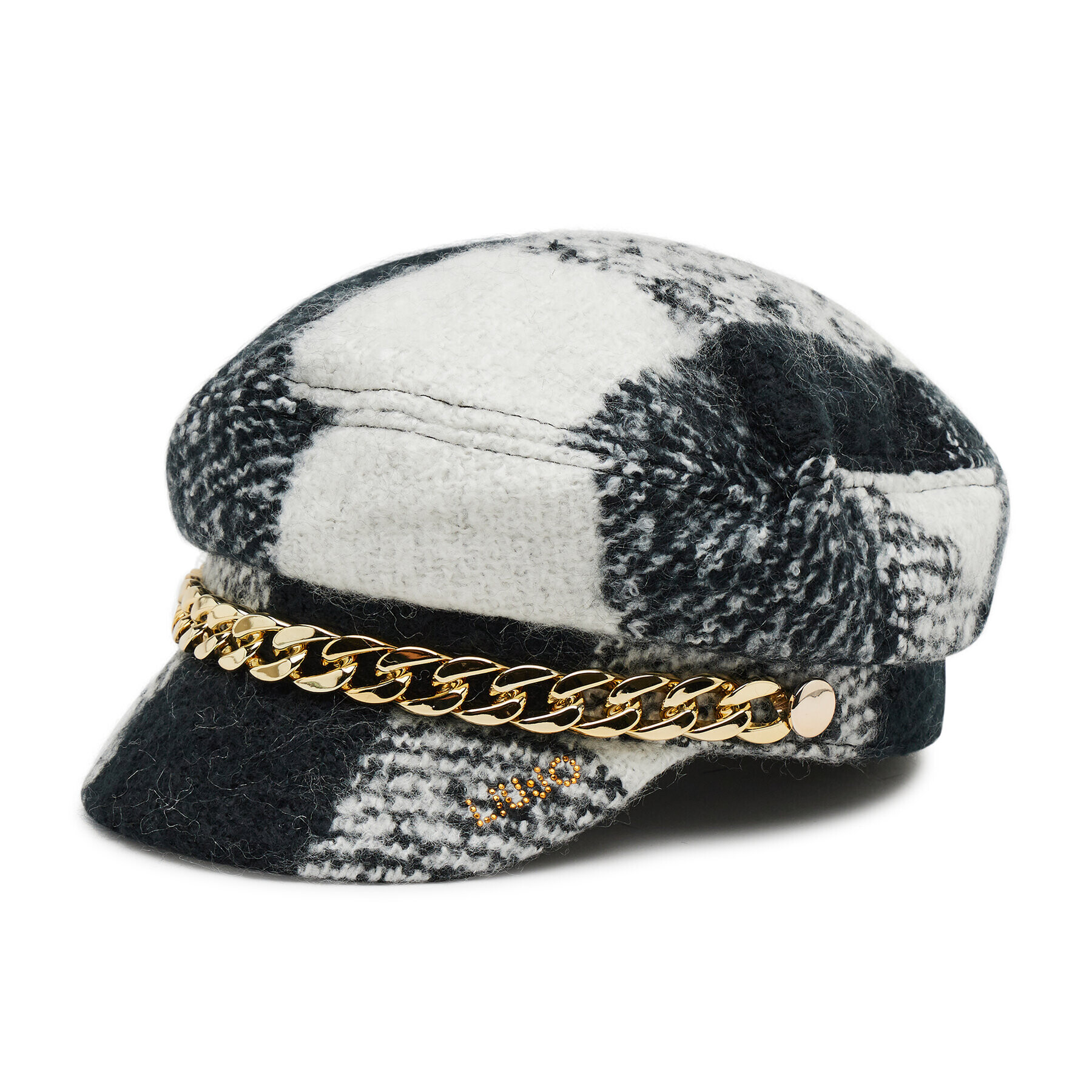 Liu Jo Каскет Capitan Hat Check 1003F1077 T0300 Бял - Pepit.bg
