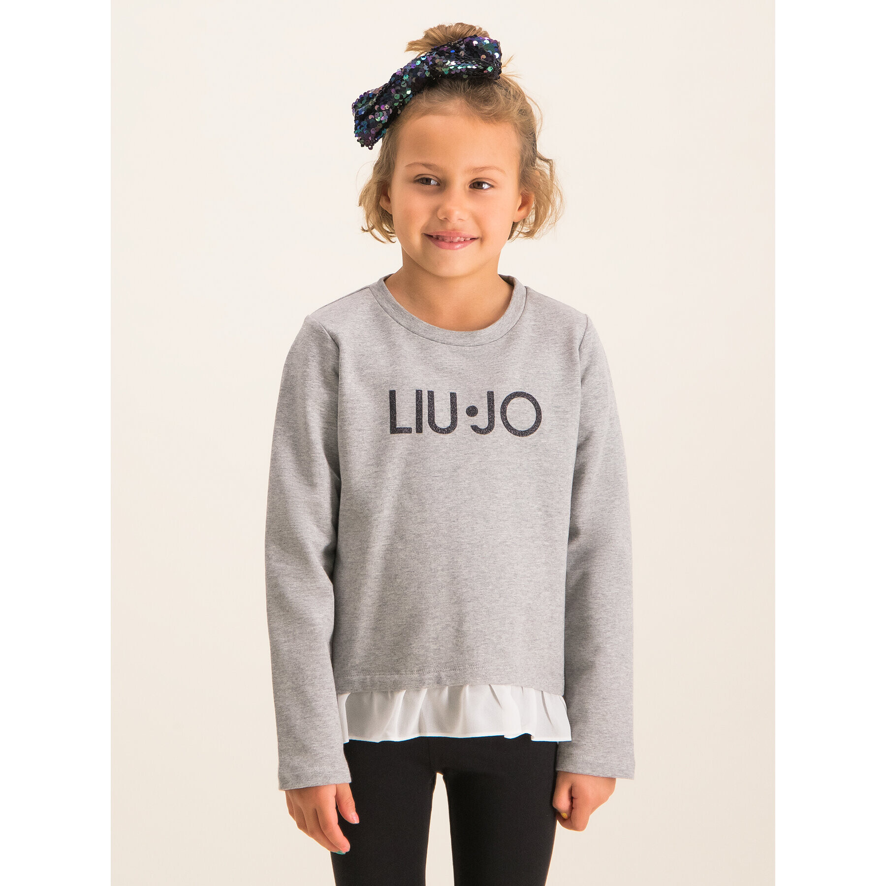 Liu Jo Kids Блуза K69005 F0090 Сив Regular Fit - Pepit.bg