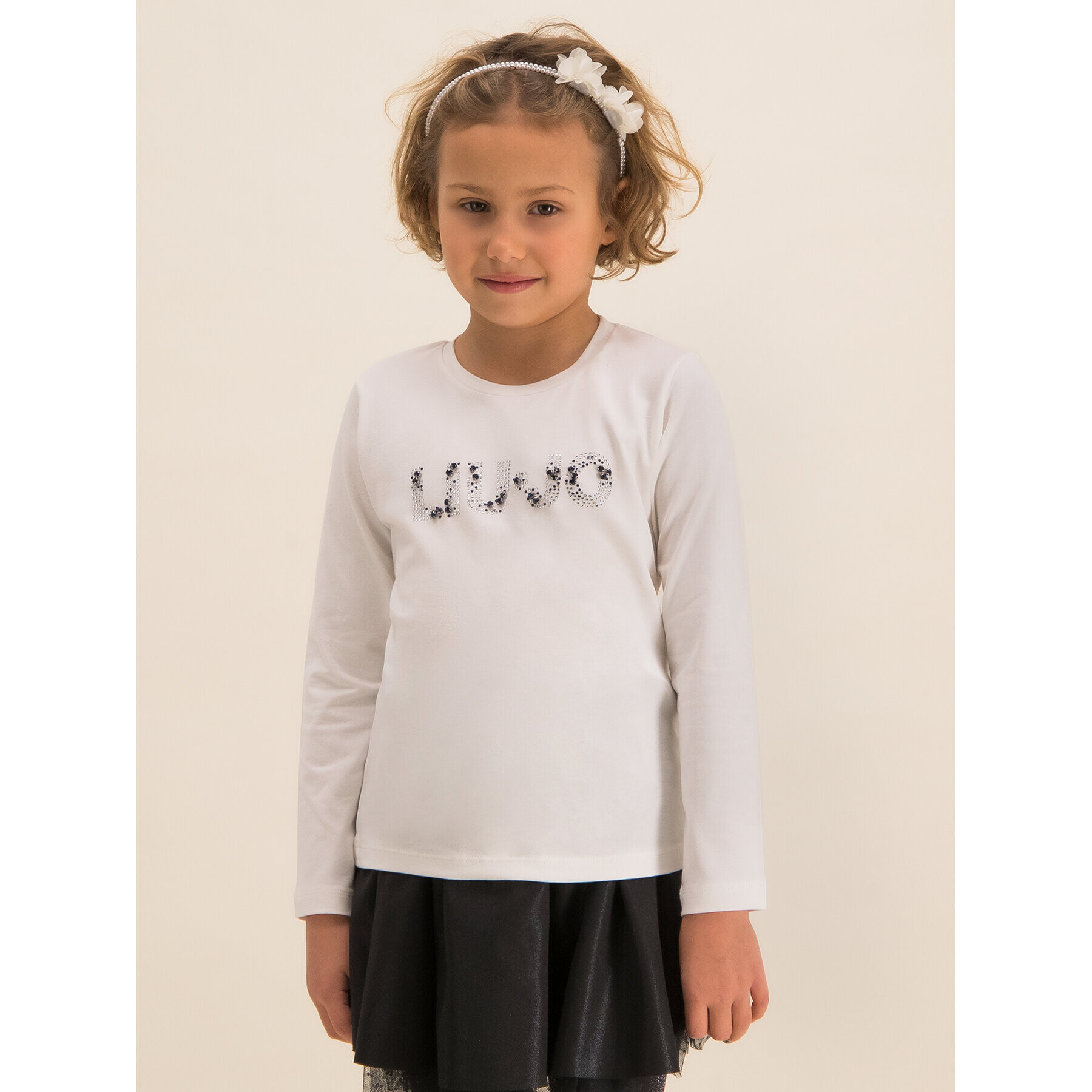 Liu Jo Kids Блуза K69108 J0088 Бял Regular Fit - Pepit.bg