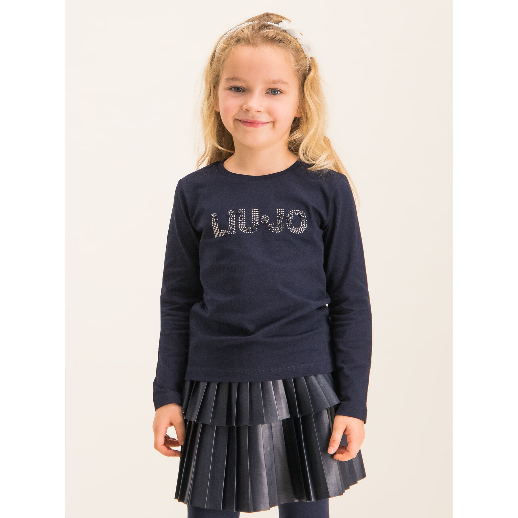 Liu Jo Kids Блуза K69108 J0088 Тъмносин Regular Fit - Pepit.bg