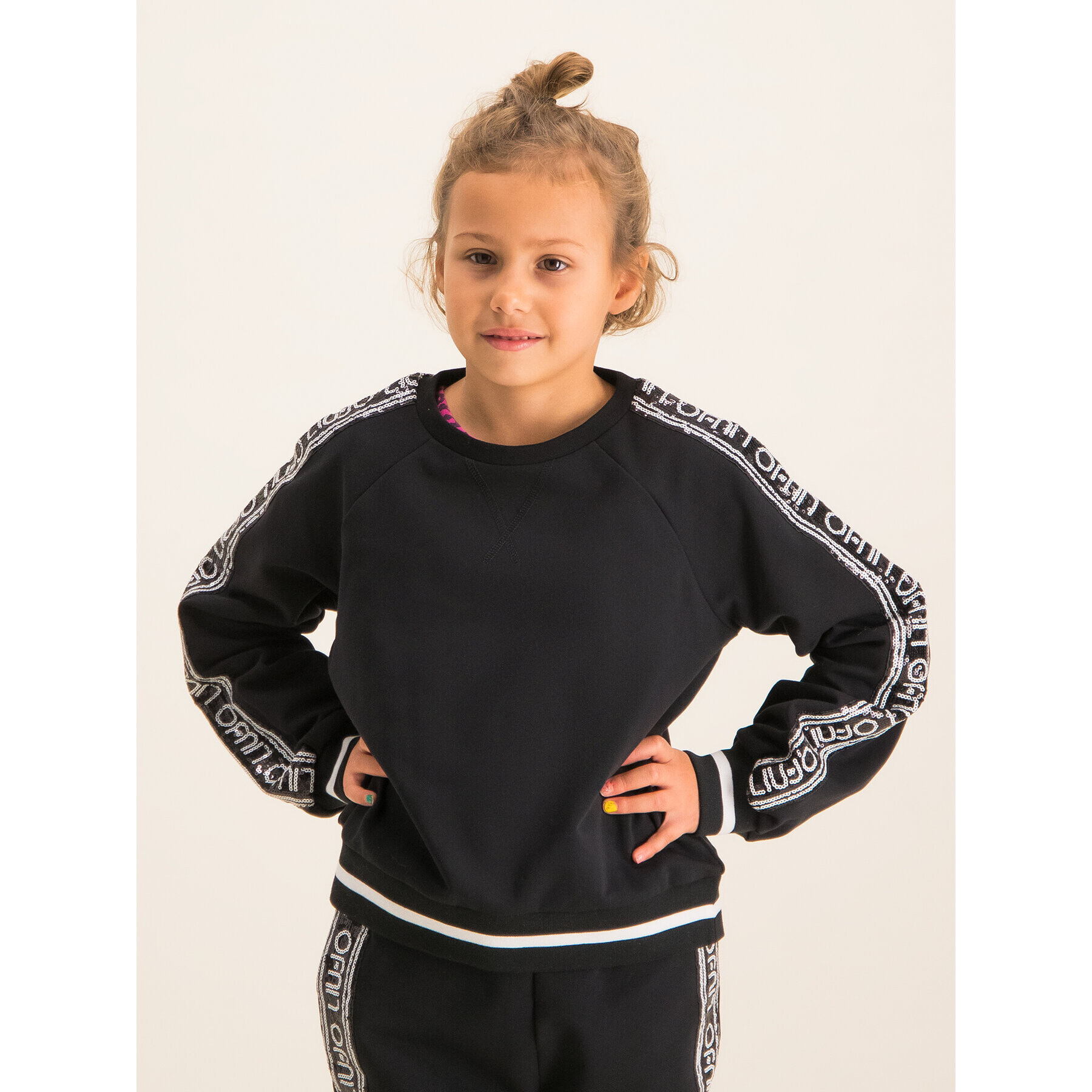 Liu Jo Kids Суитшърт Chiusia G69213 F0090 Черен Regular Fit - Pepit.bg