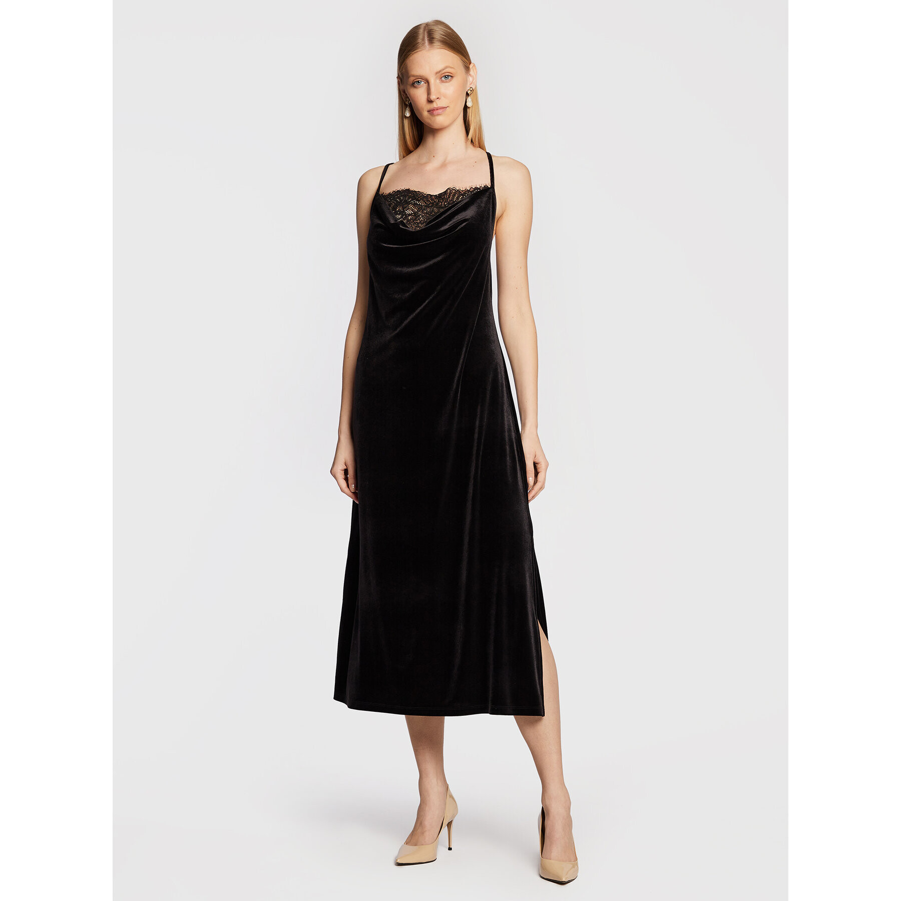 Liu Jo Коктейлна рокля 5F2065 J6510 Черен Regular Fit - Pepit.bg