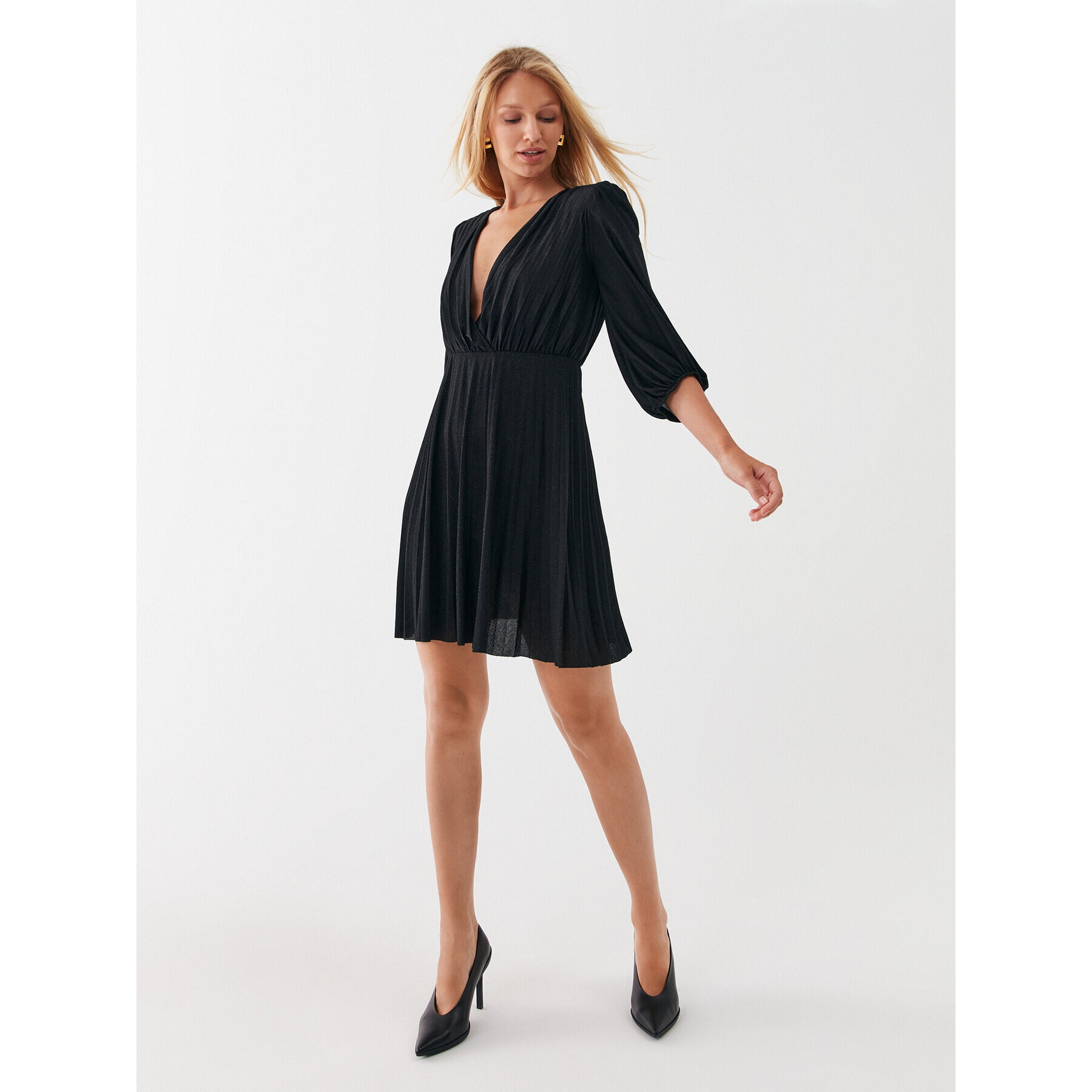 Liu Jo Коктейлна рокля CF3224 J1923 Черен Regular Fit - Pepit.bg