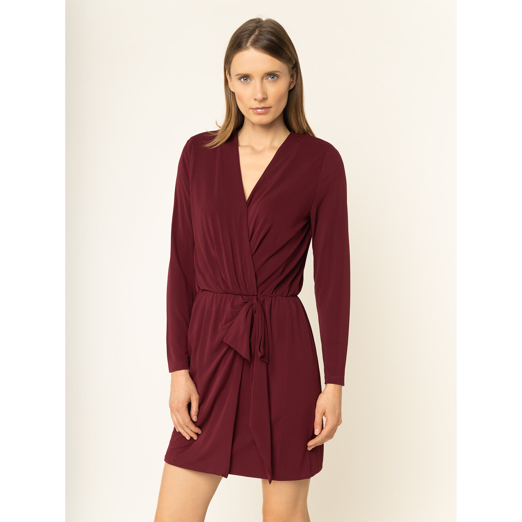 Liu Jo Коктейлна рокля C69033 J1830 Бордо Regular Fit - Pepit.bg