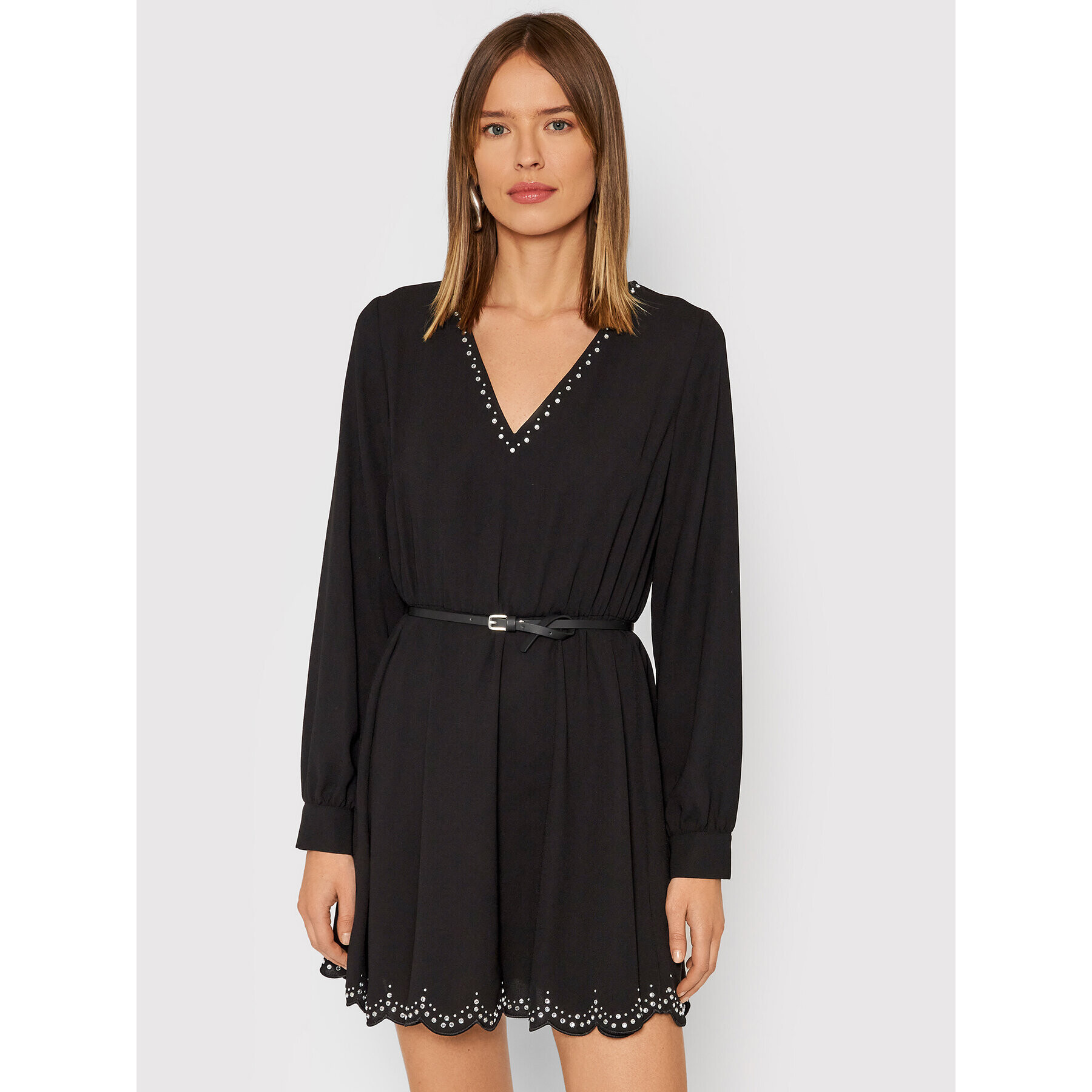 Liu Jo Коктейлна рокля WF1209 T5708 Черен Regular Fit - Pepit.bg