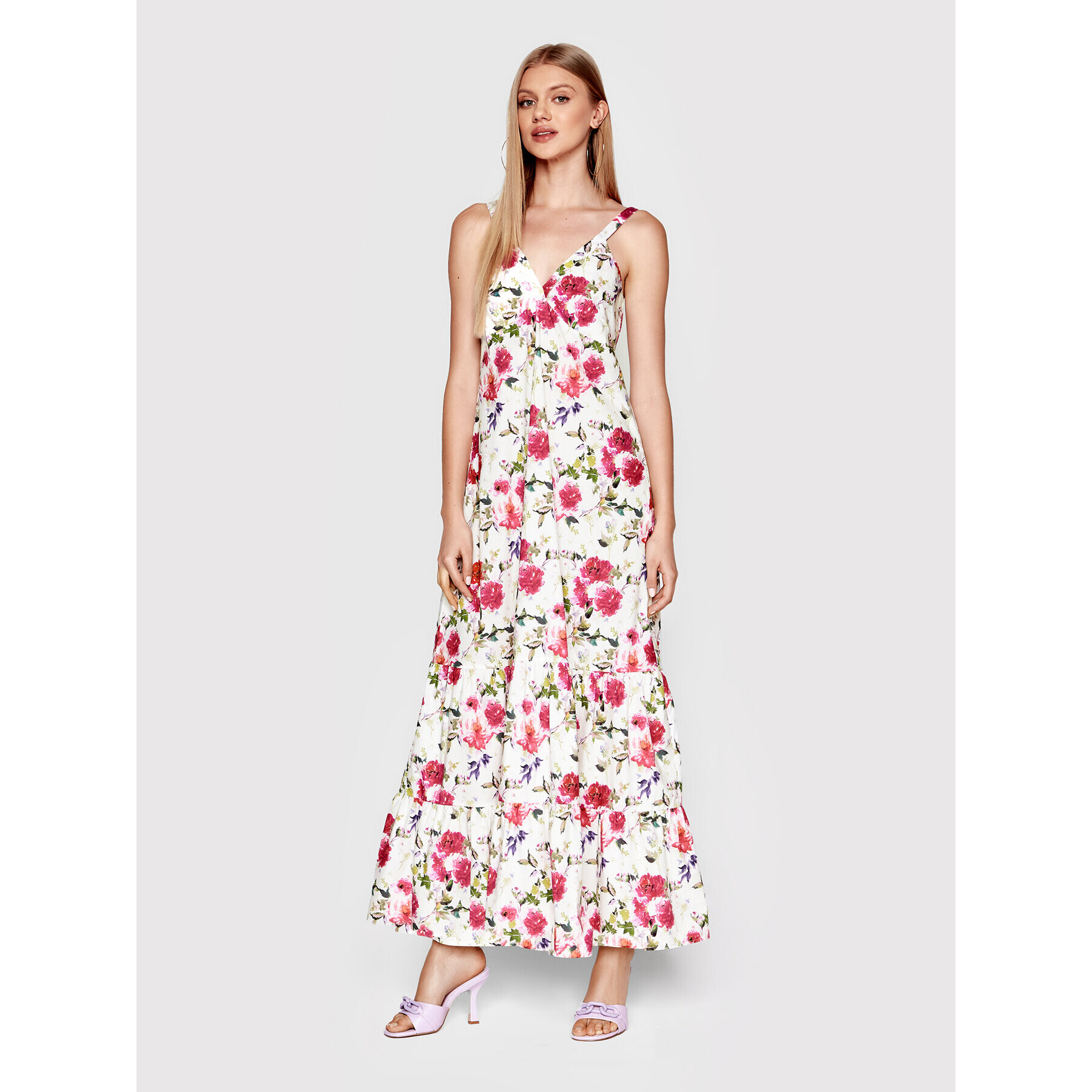 Liu Jo Лятна рокля WA2143 T4883 Бял Regular Fit - Pepit.bg