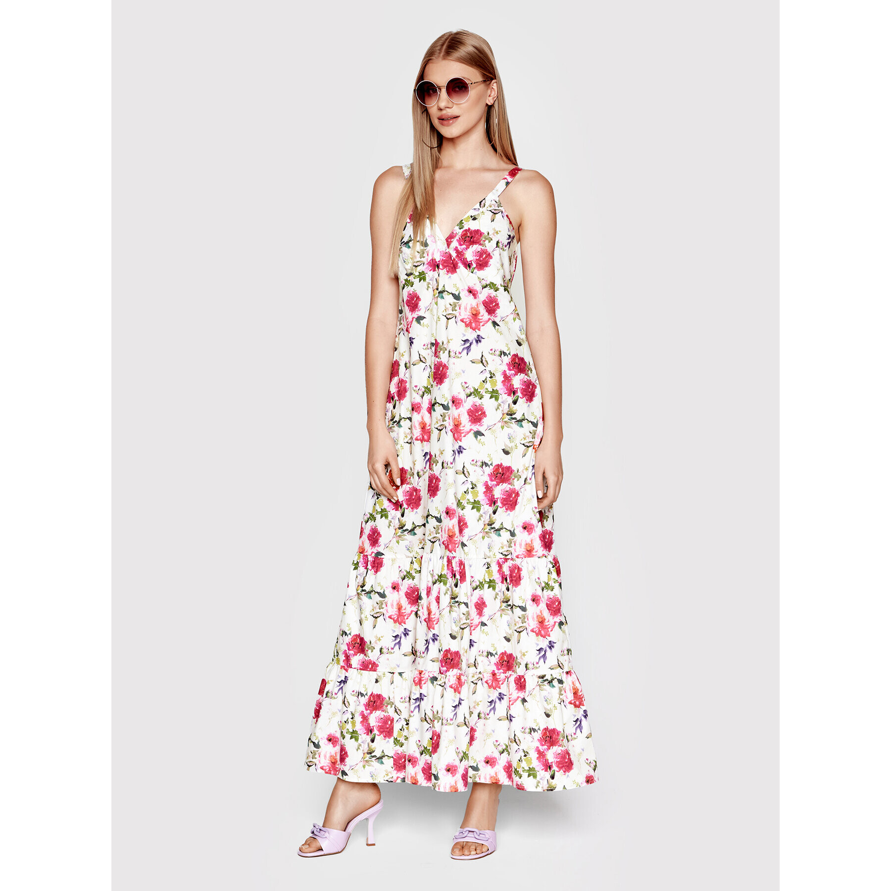 Liu Jo Лятна рокля WA2143 T4883 Бял Regular Fit - Pepit.bg