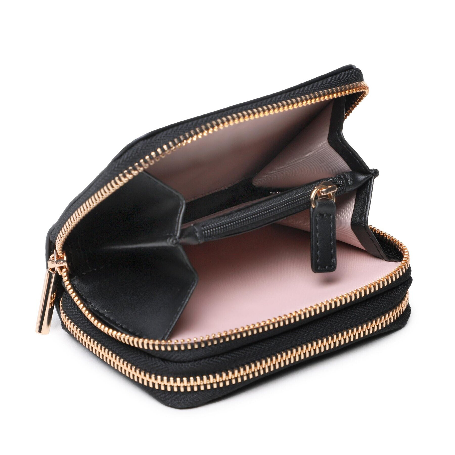 Liu Jo Малък дамски портфейл Ecs S Double Zip AA3267 E0086 Черен - Pepit.bg
