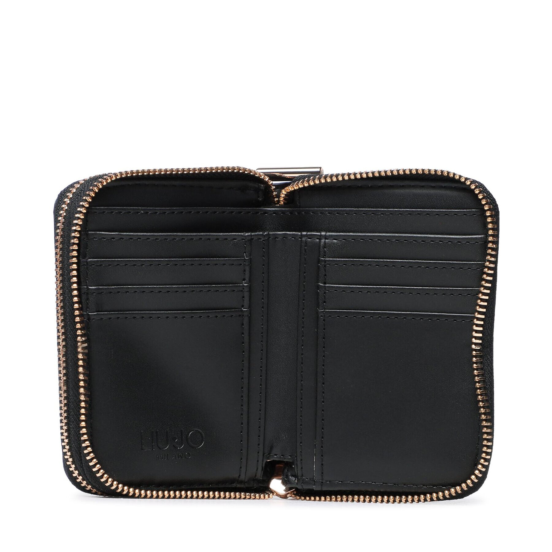 Liu Jo Малък дамски портфейл Ecs S Double Zip AA3267 E0086 Черен - Pepit.bg