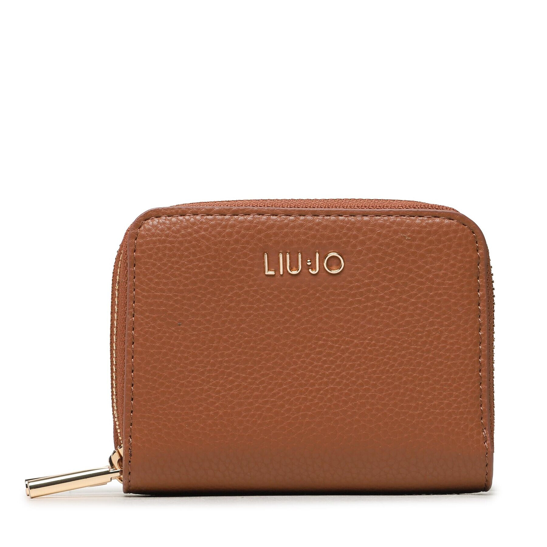 Liu Jo Малък дамски портфейл Ecs S Double Zip AA3267 E0086 Кафяв - Pepit.bg