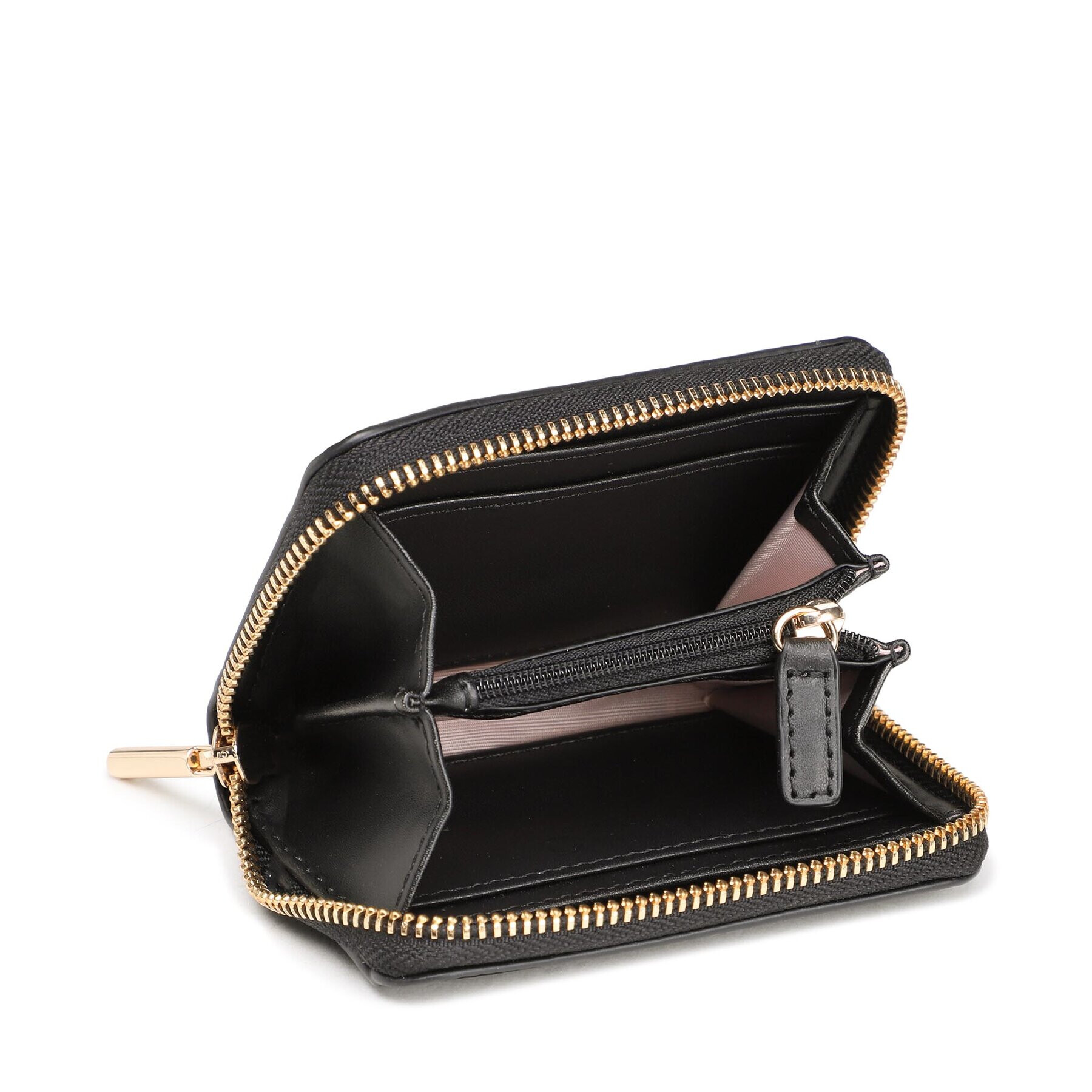 Liu Jo Малък дамски портфейл Ecs S Zip Around AA3263 E0086 Черен - Pepit.bg