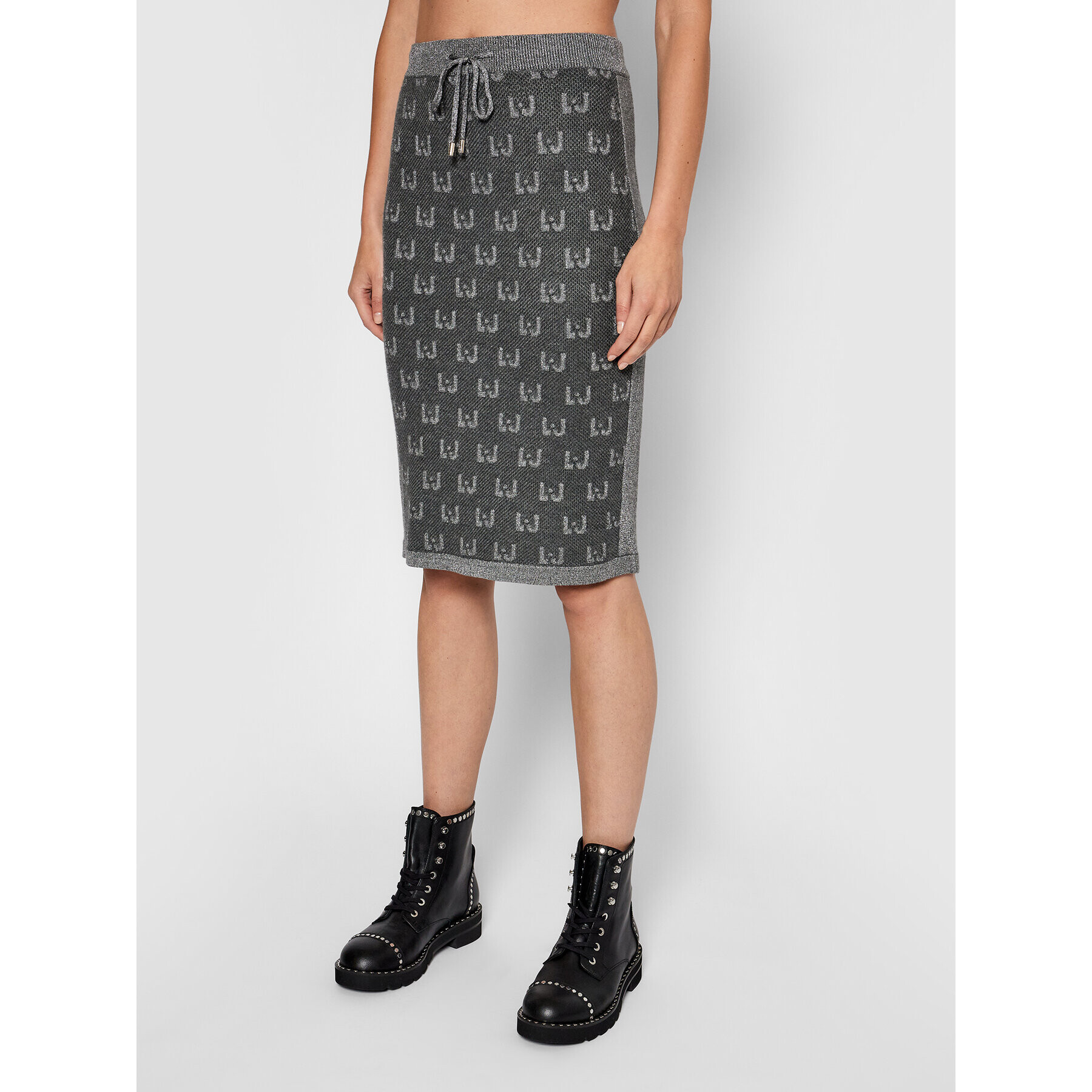 Liu Jo Sport Миди пола TF1188 MA831 Сив Slim Fit - Pepit.bg