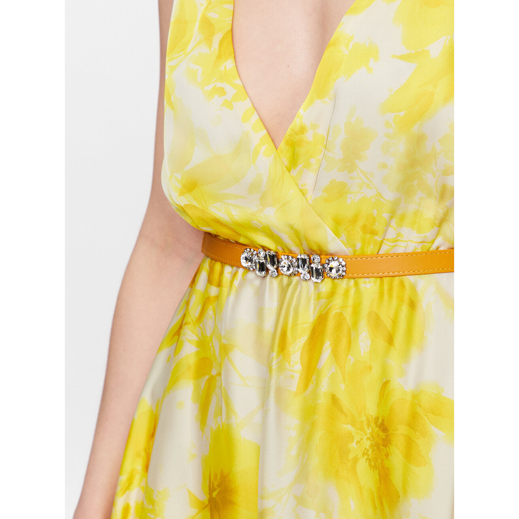 Liu Jo Официална рокля CA3416 T2514 Жълт Regular Fit - Pepit.bg