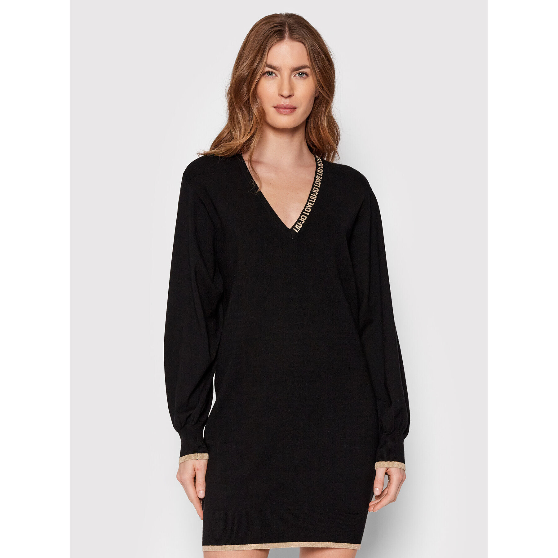 Liu Jo Плетена рокля CA2265 MS99E Черен Regular Fit - Pepit.bg