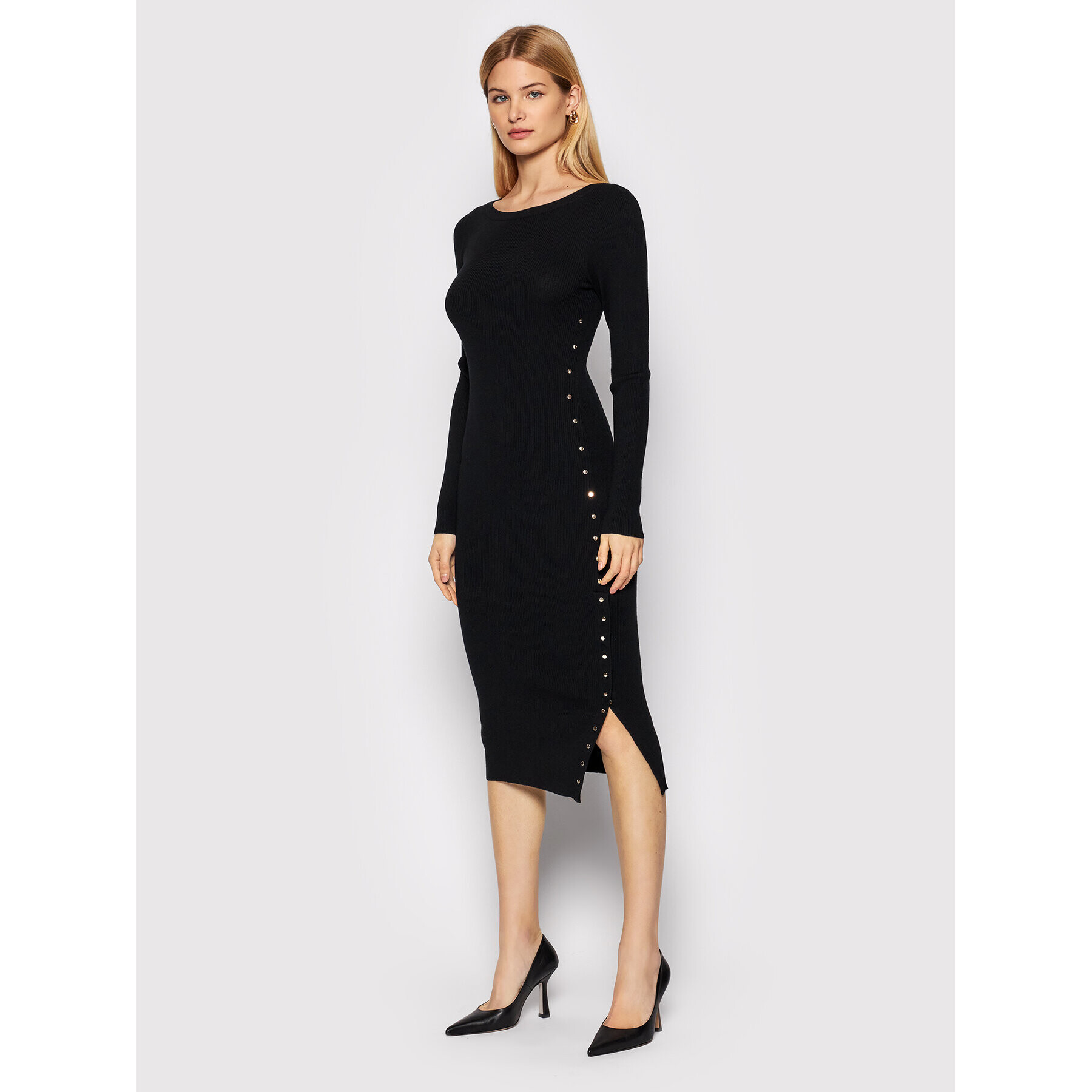 Liu Jo Плетена рокля CF1142 MA99E Черен Slim Fit - Pepit.bg