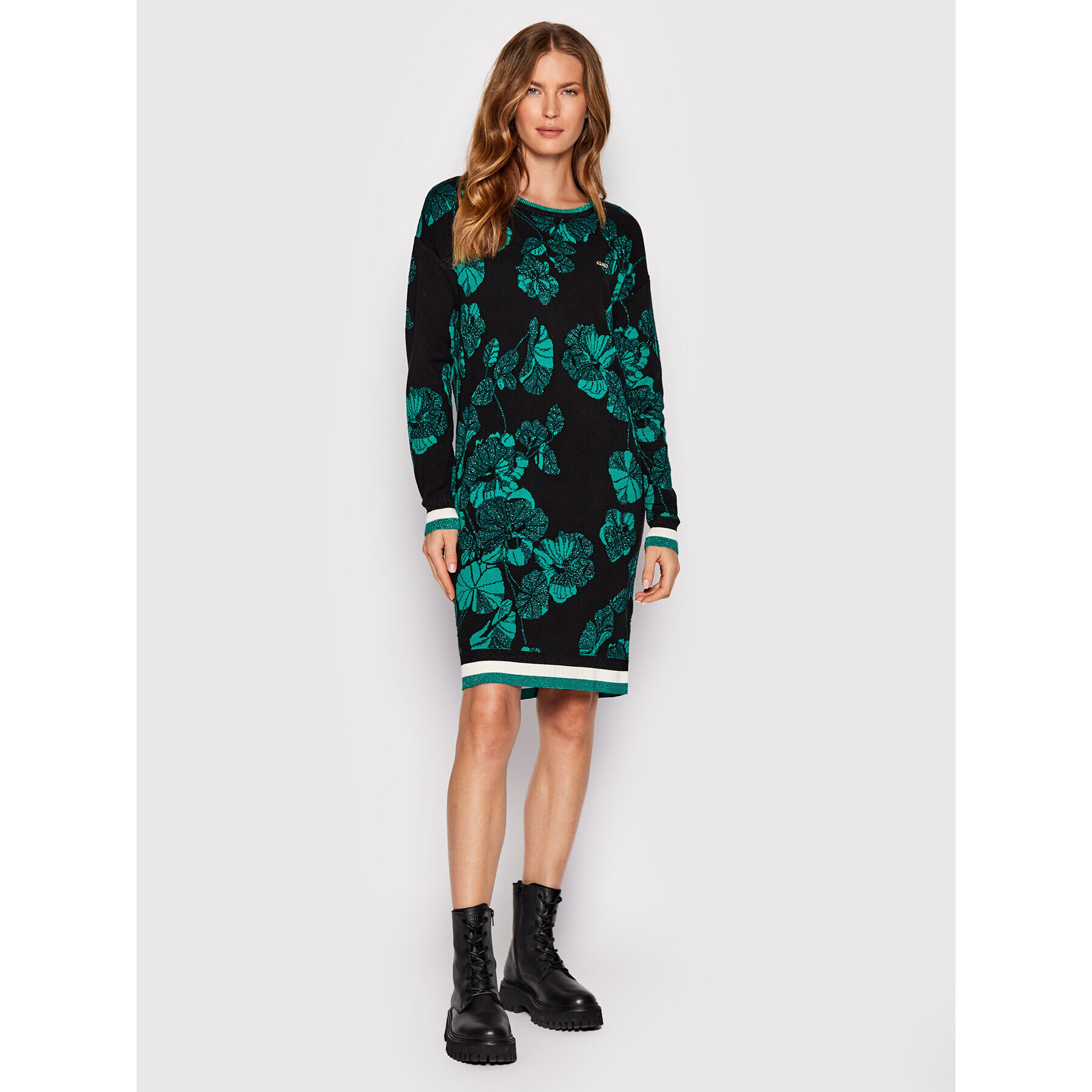 Liu Jo Sport Плетена рокля TF2267 MA71M Черен Regular Fit - Pepit.bg