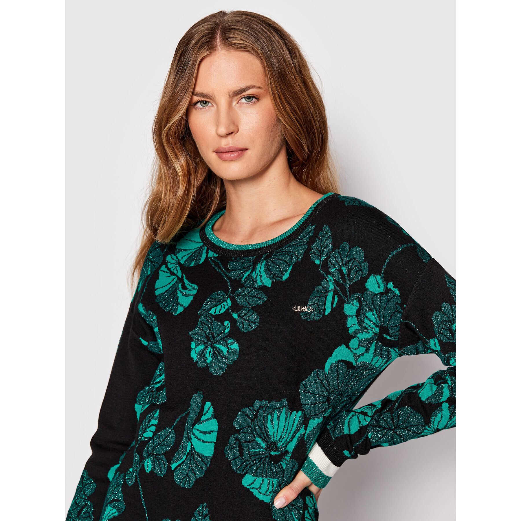 Liu Jo Sport Плетена рокля TF2267 MA71M Черен Regular Fit - Pepit.bg